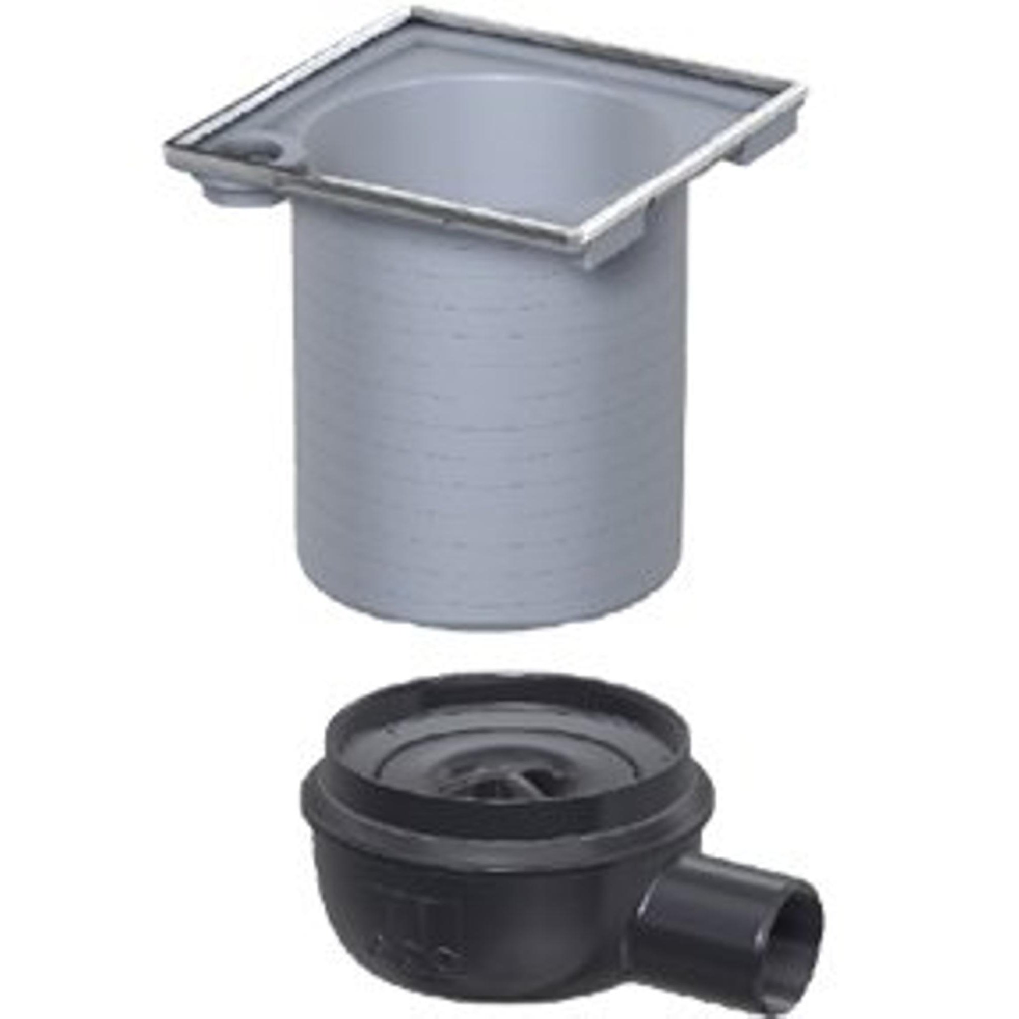 Aco Showerdrain easyflow afvoerput horizontaal uitlaat 50mmstankslot 50mm grijs 2026401 - Afbeelding 2