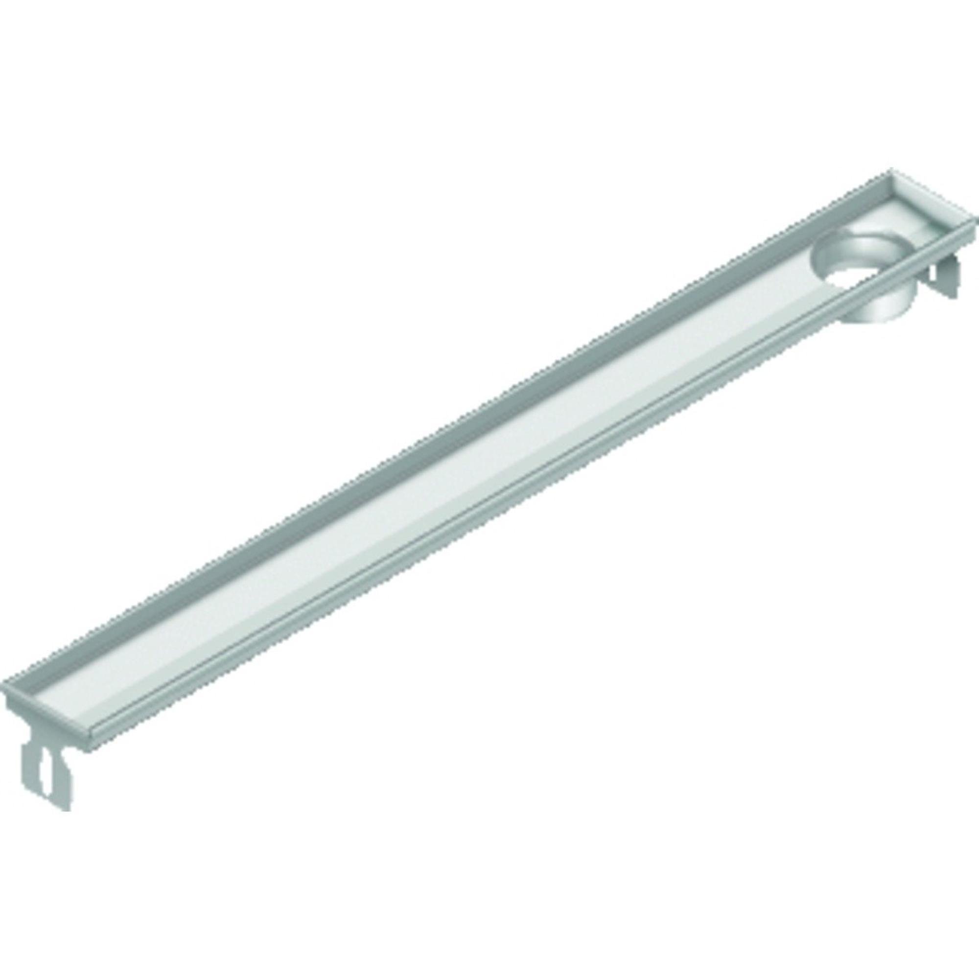 Aco FlexDrain E ShowerDrain RVS douchegoot opzetstuk excentrisch zonder flens 1087mm (excl. rooster/puthuis/stankslot) m. onderuitloop 2203822 - Afbeelding 3