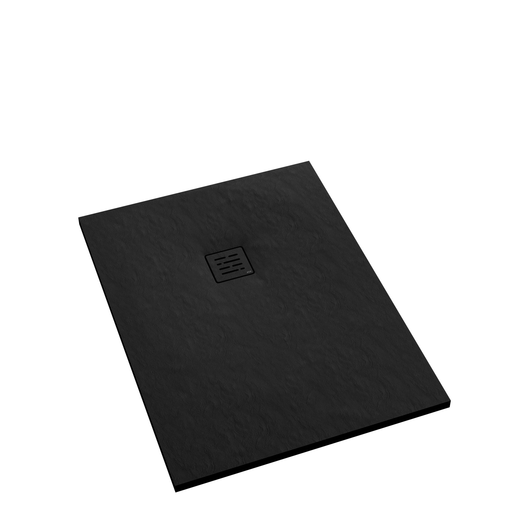 Aco Showerdrain douchevloer - 120x90x3.5cm - lichtgewicht composiet - antislip - mat zwart 914103