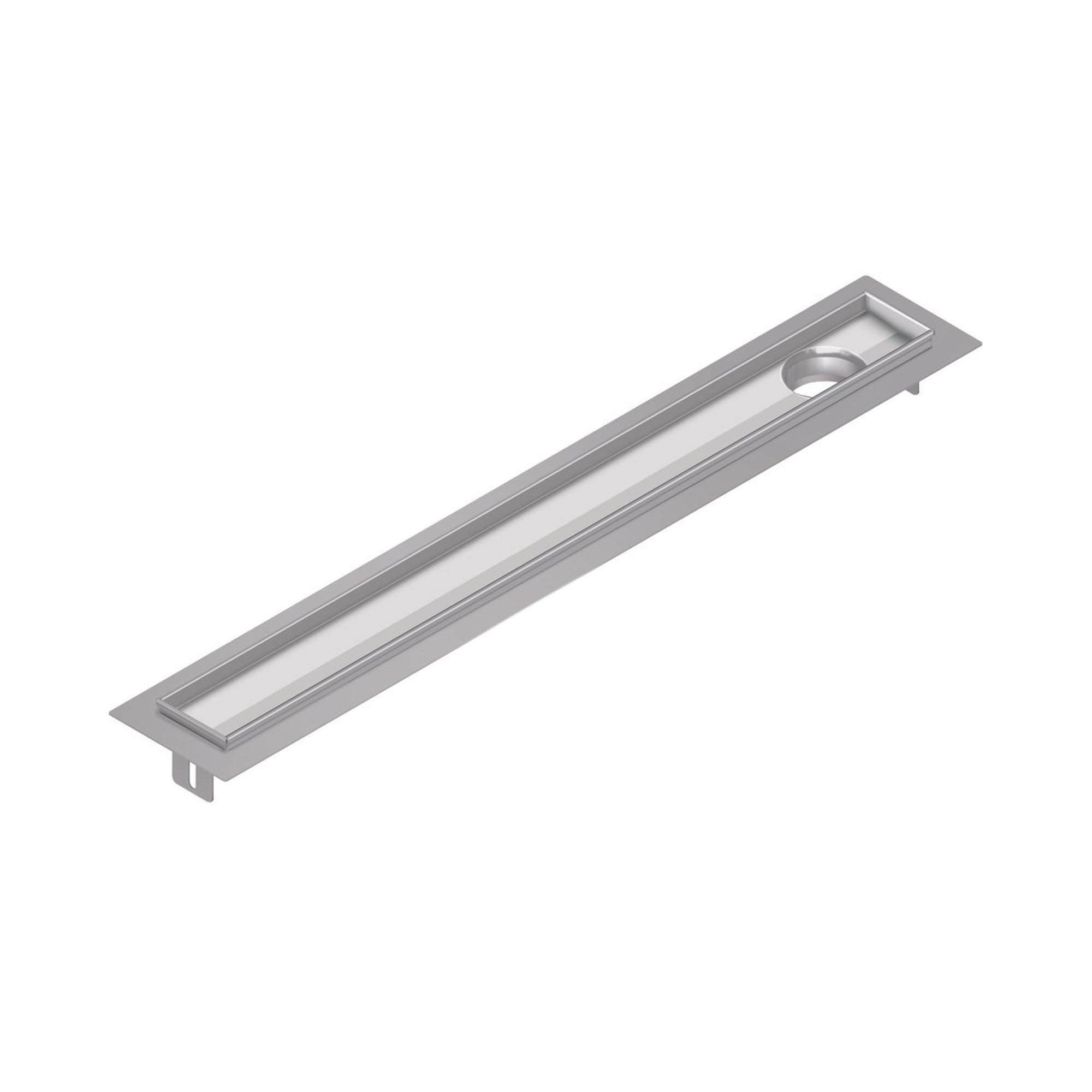 Aco Flexdrain e douchegoot met flens 78,7x8,7cm rvs z338674 - Afbeelding 2