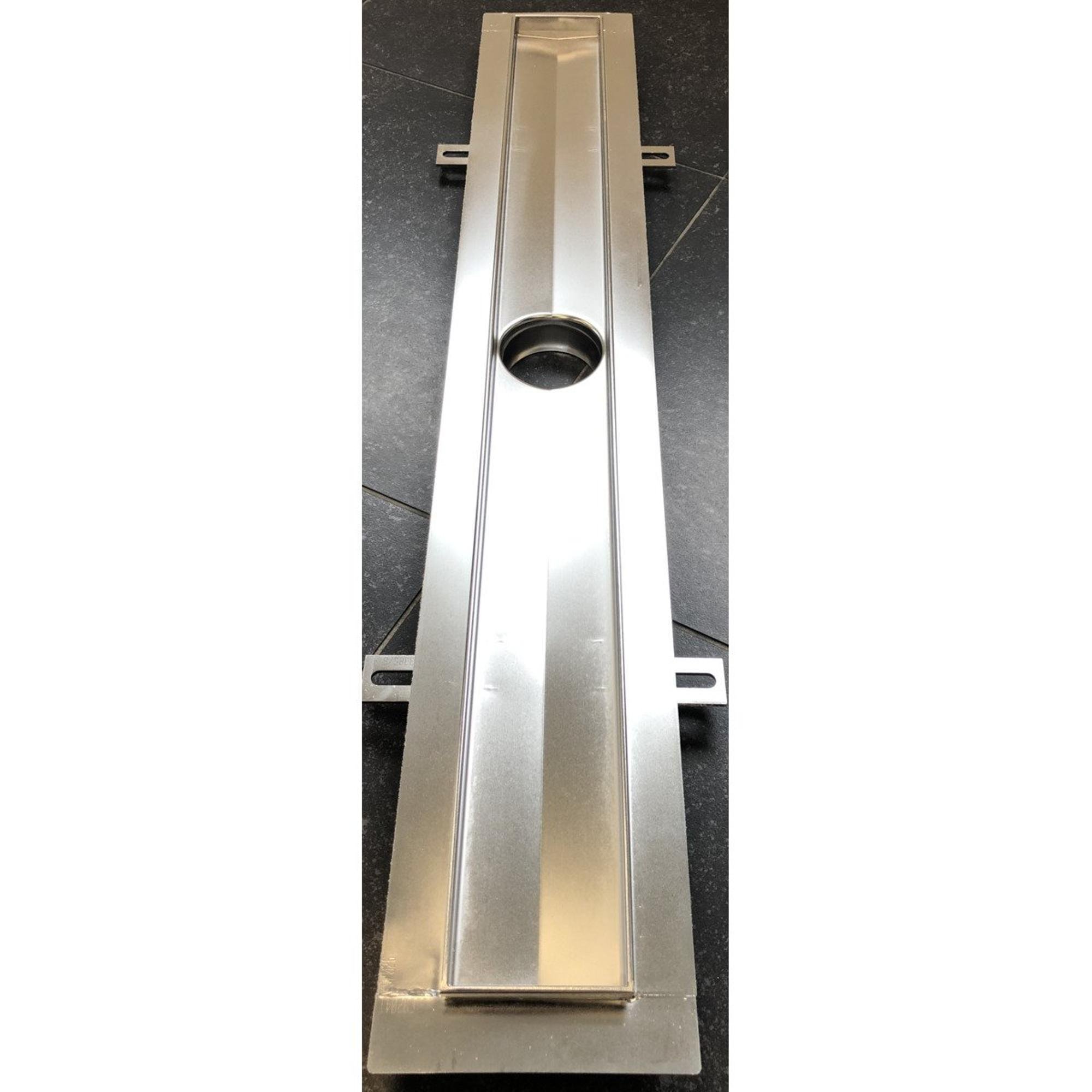 Aco Flexdrain e douchegoot met flens 78,7x8,7cm rvs z338674 - Afbeelding 6
