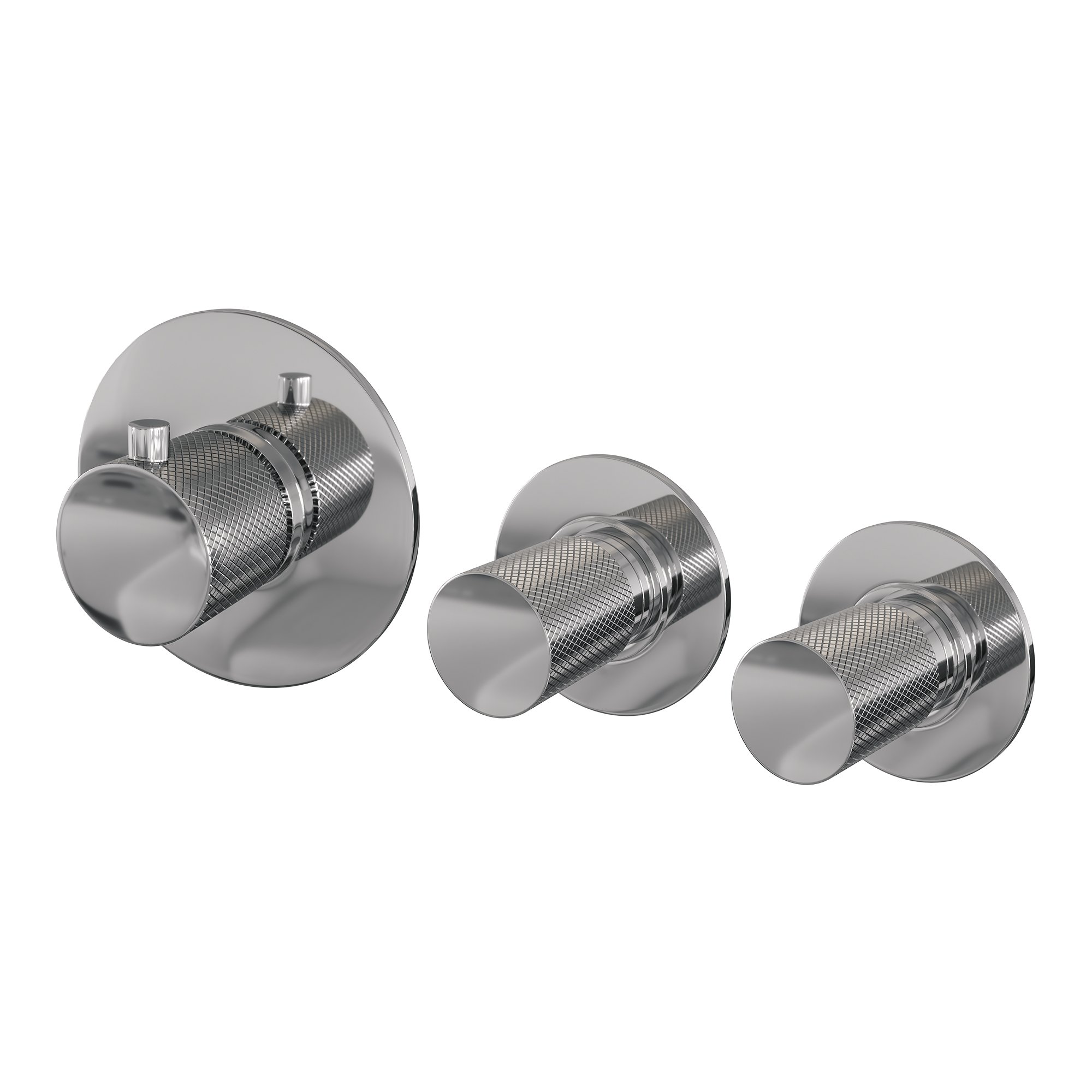 Brauer Chrome Carving Inbouw Badkraan - Zonder Uitloop - Staafmodel Handdouche - 5-CE-095 - Afbeelding 3