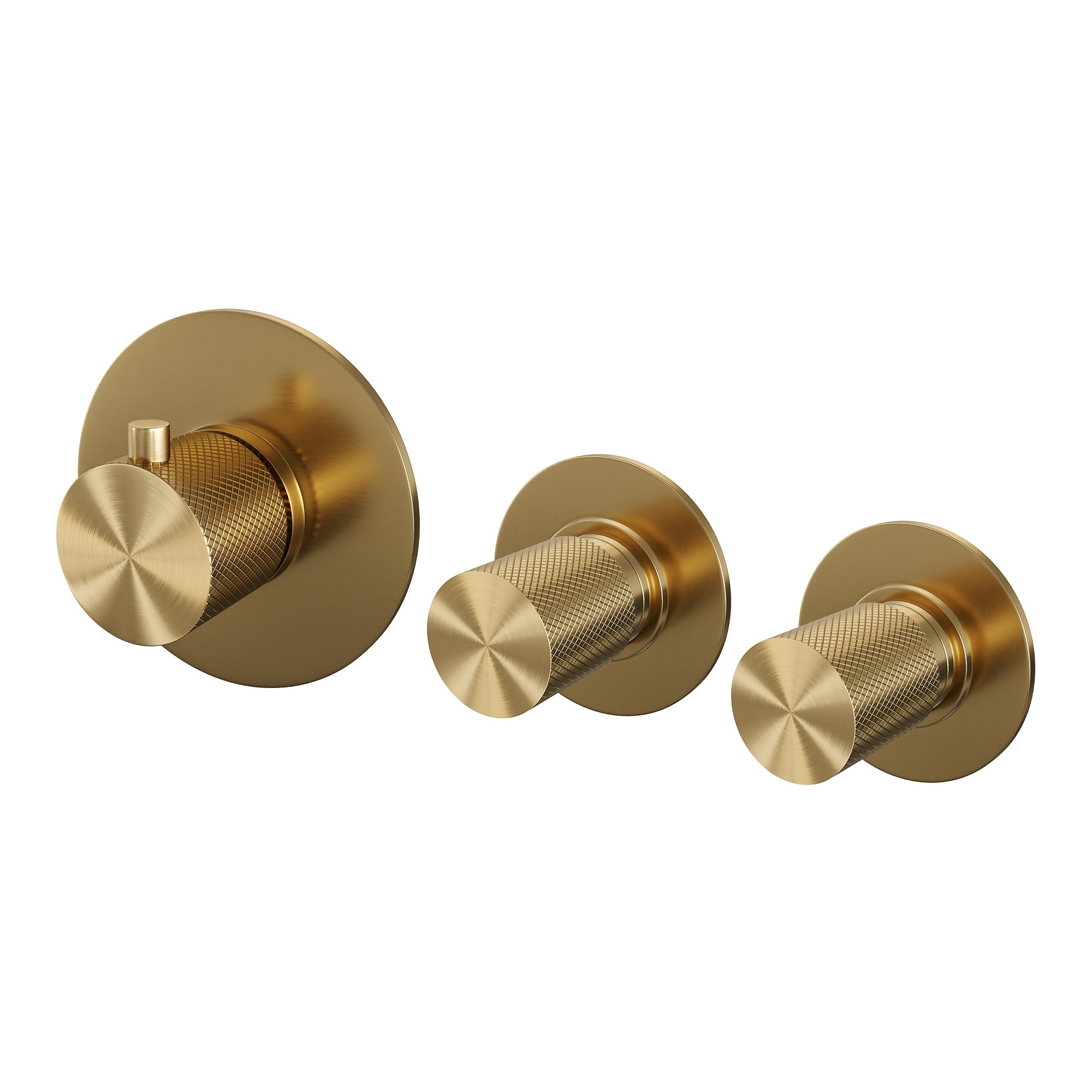 Brauer Gold Carving Inbouw Badkraan - Zonder Uitloop - Staafmodel Handdouche - 5-GG-095 - Afbeelding 3