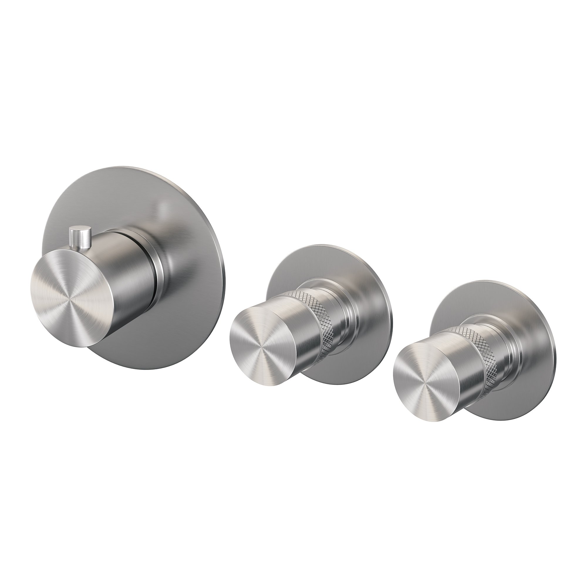 Brauer Brushed Edition Inbouw Badkraan - Met Uitloop - 3-standen Handdouche Rond - 5-NG-023 - Afbeelding 3
