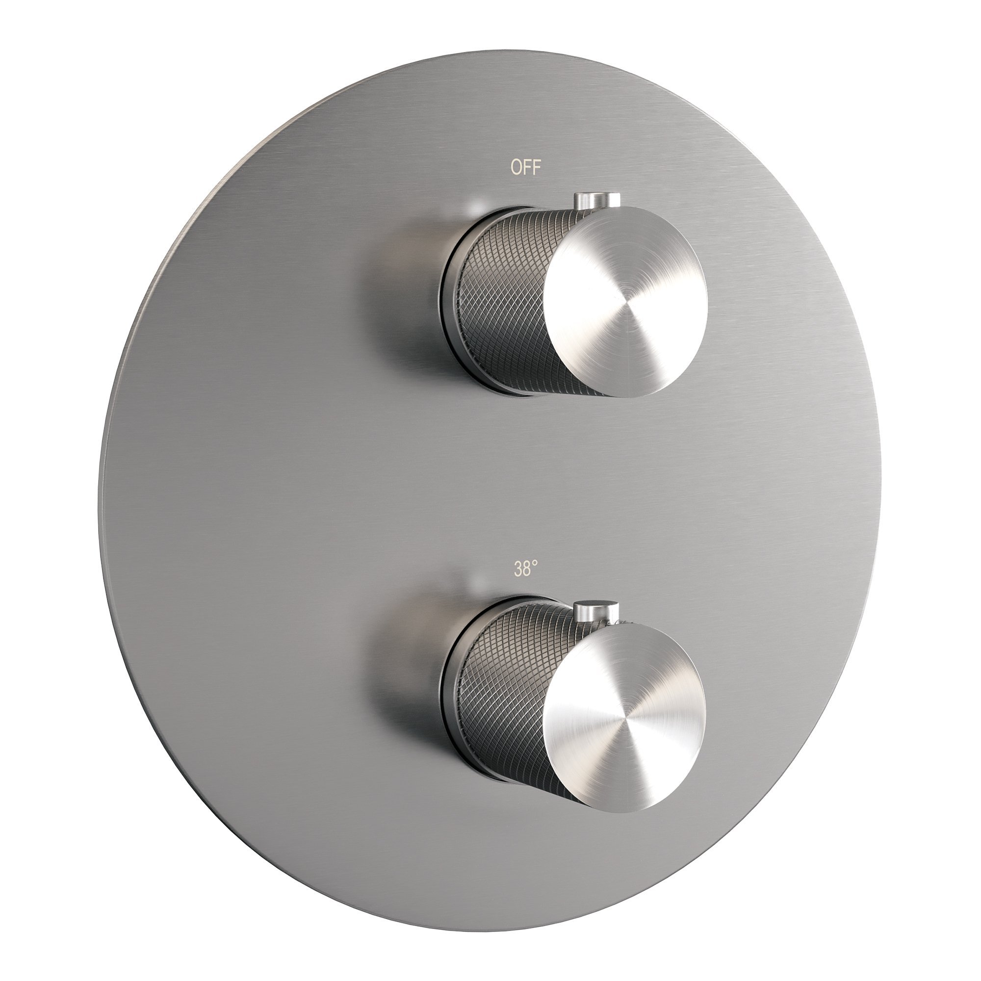 Brauer Brushed Carving Inbouw Doucheset - 3-Standen Handdouche Rond - 30 cm Hoofddouche - Plafondbuis - 5-NG-302 - Afbeelding 4