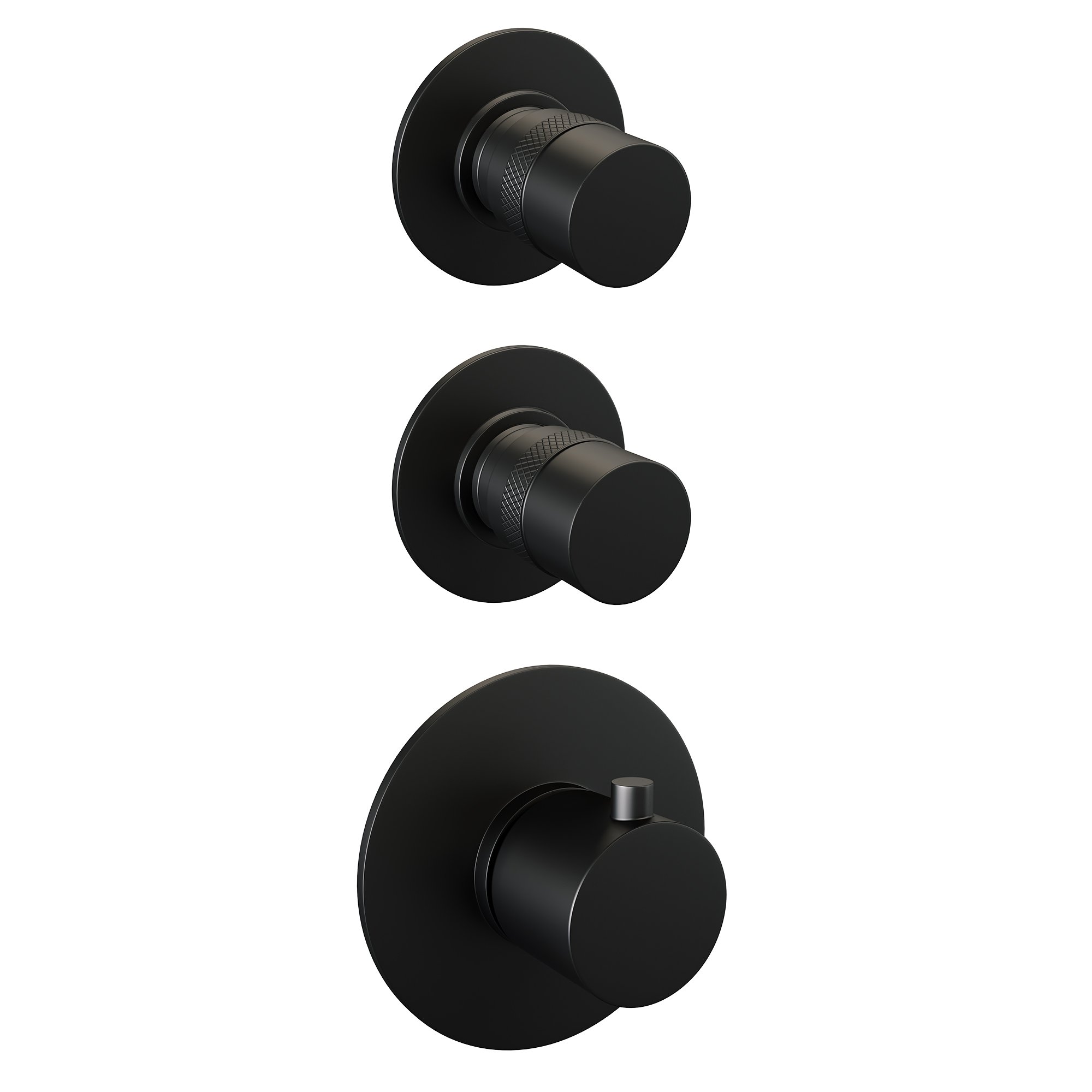 Brauer Black Edition Inbouw Doucheset - 3-Standen Handdouche Rond - 20 cm Hoofddouche - Rechte Wandarm - 5-S-036 - Afbeelding 4