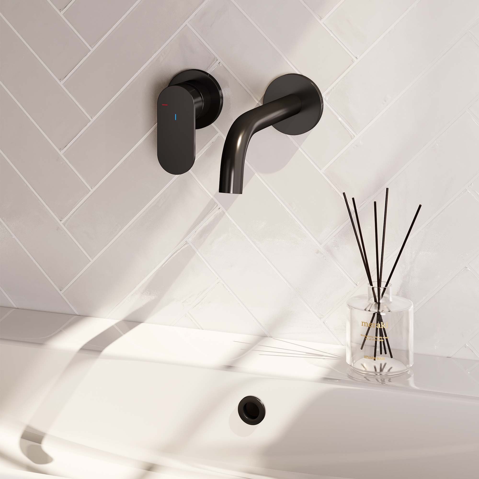 Brauer Black Edition Inbouw Wastafelkraan - Bedieningshendel Links - Met Coldstart - 5-S-083-B3-65 - Afbeelding 2