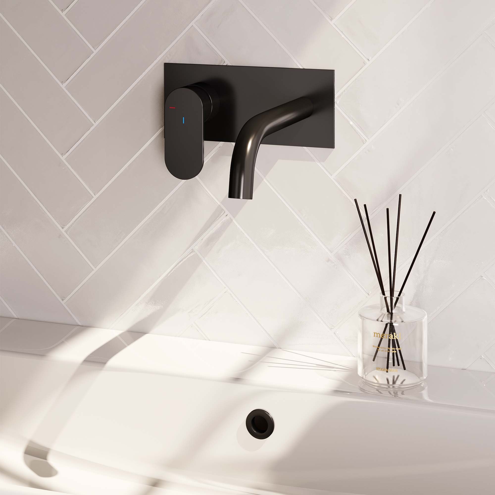 Brauer Black Edition Inbouw Wastafelkraan - Bedieningshendel Links - Met Coldstart - 5-S-083-B3 - Afbeelding 2