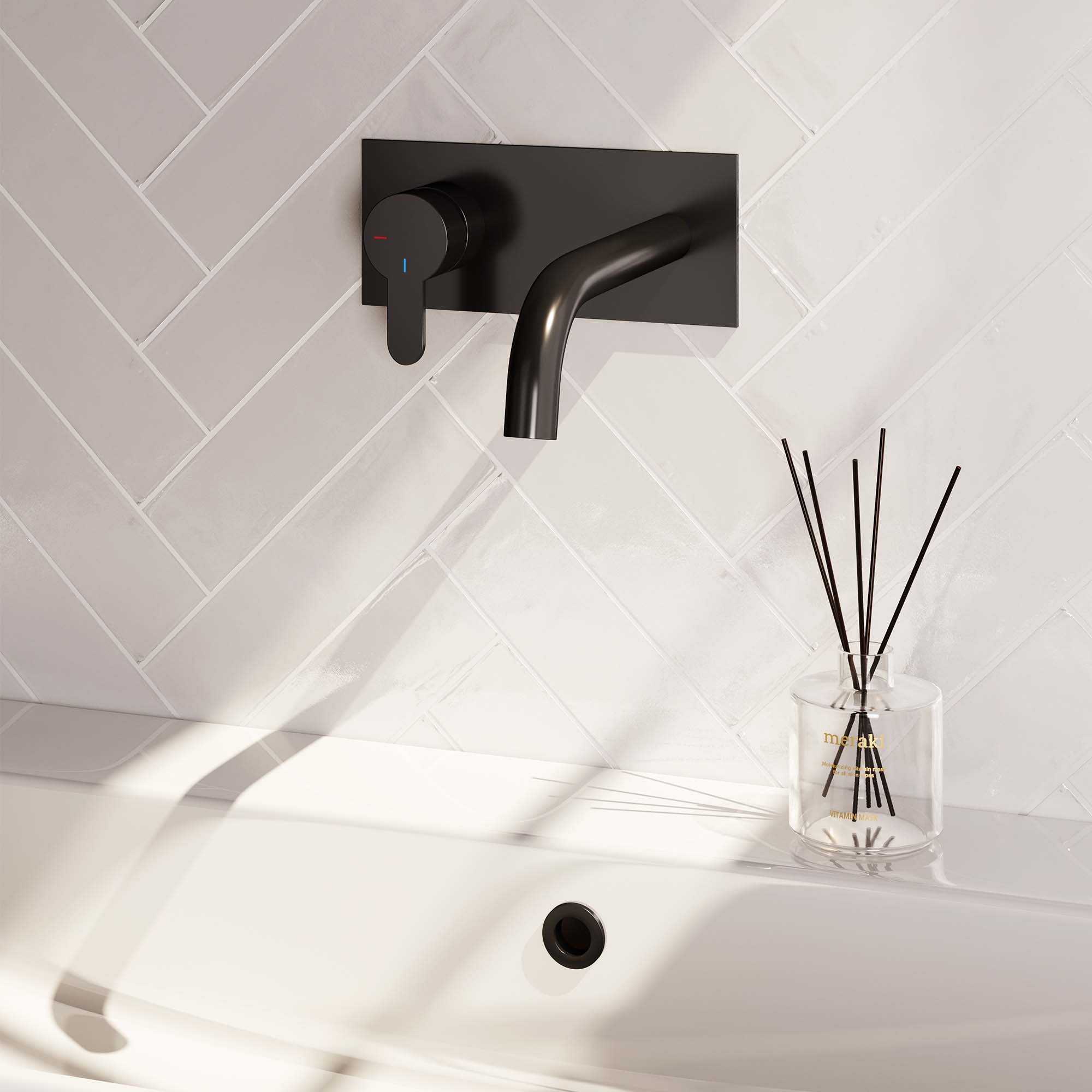 Brauer Black Edition Inbouw Wastafelkraan - Bedieningshendel Links - Met Coldstart - 5-S-083-B4 - Afbeelding 2