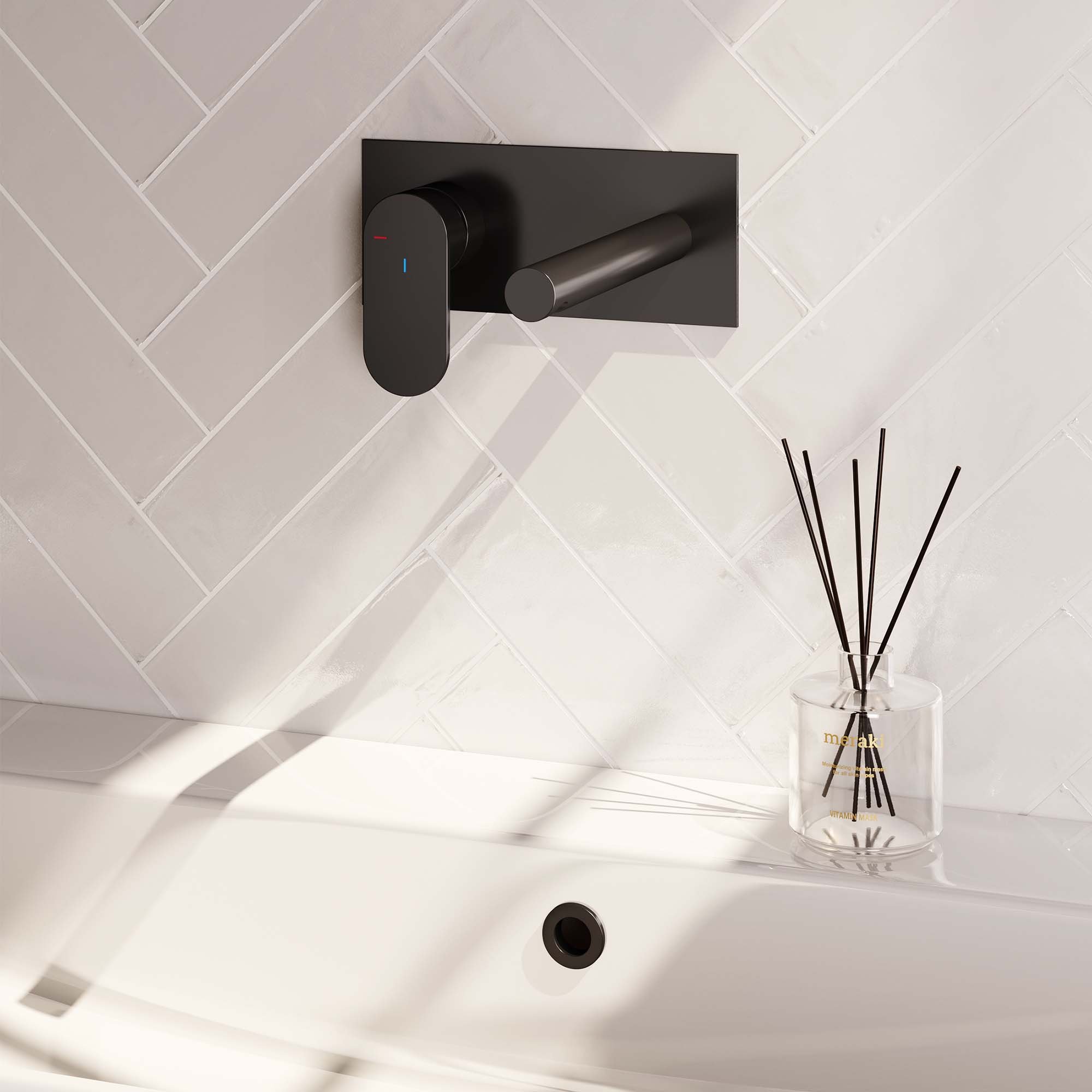 Brauer Black Edition Inbouw Wastafelkraan - Bedieningshendel Links - Met Coldstart - 5-S-083-S3 - Afbeelding 2