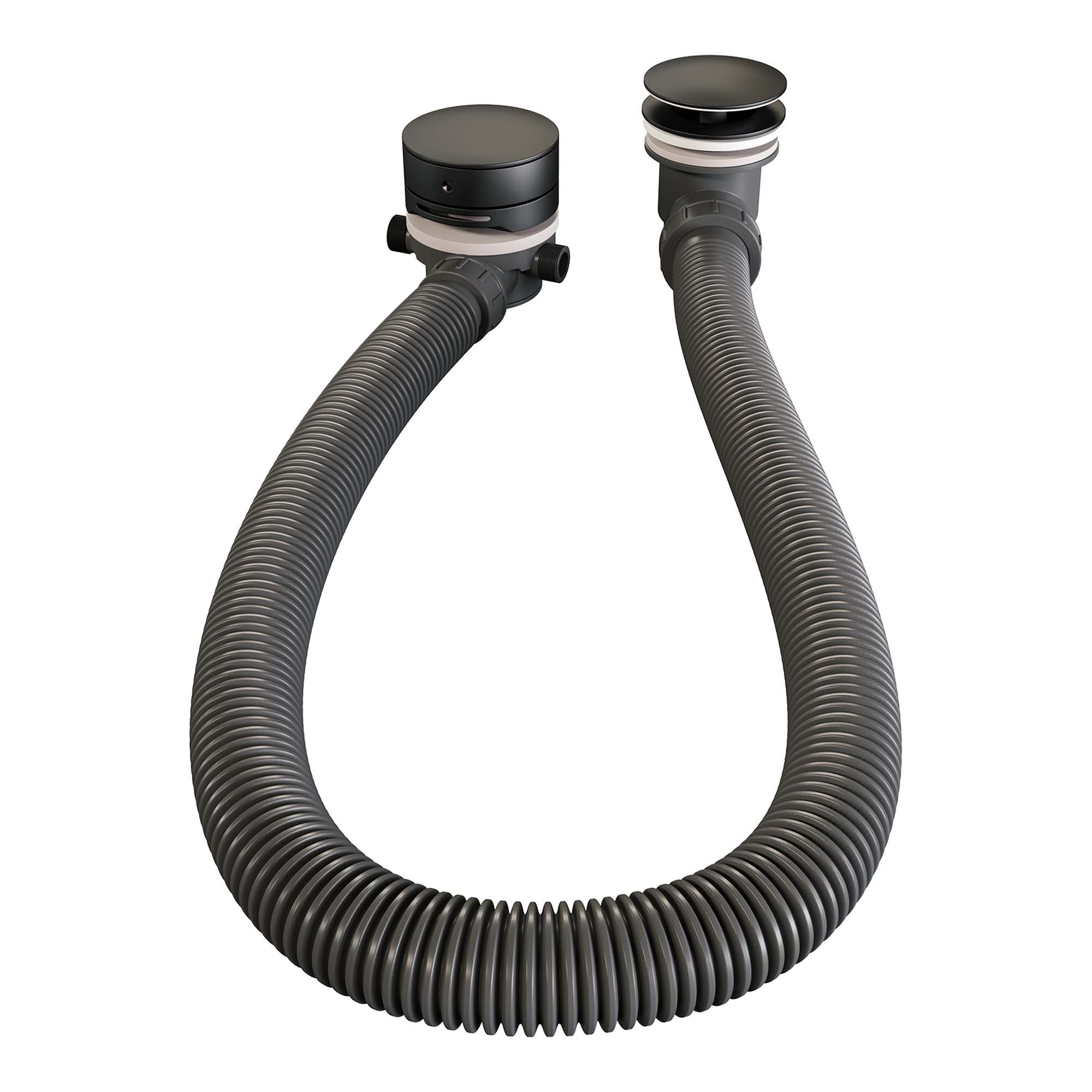 Brauer Black Carving Inbouw Badkraan - Zonder Uitloop - 3-standen Handdouche Rond - 5-S-096 - Afbeelding 8