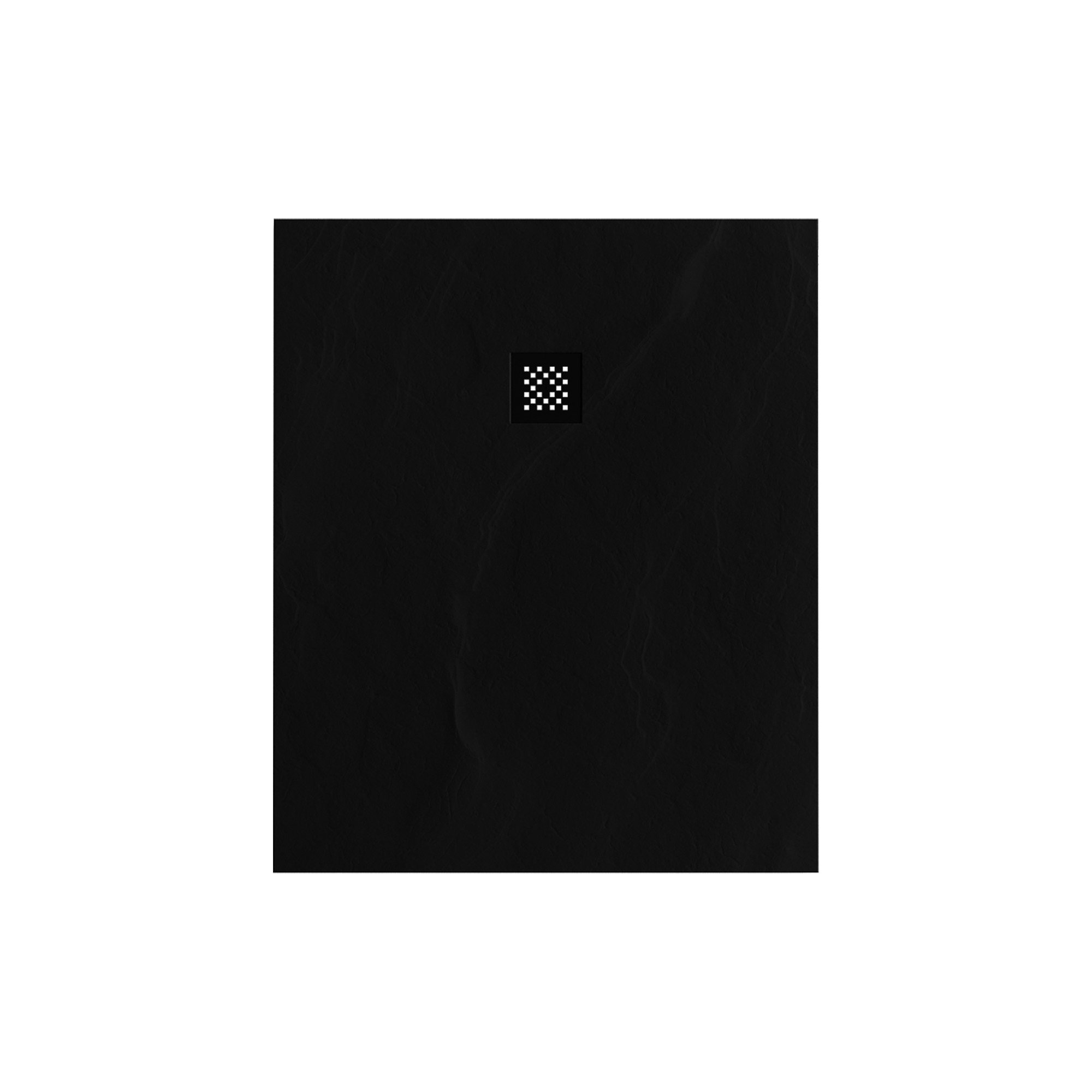 Brauer Asteroid douchebak mineraalmarmer - 120x100 cm - mat zwart - DB-AS100120MZ - Afbeelding 2