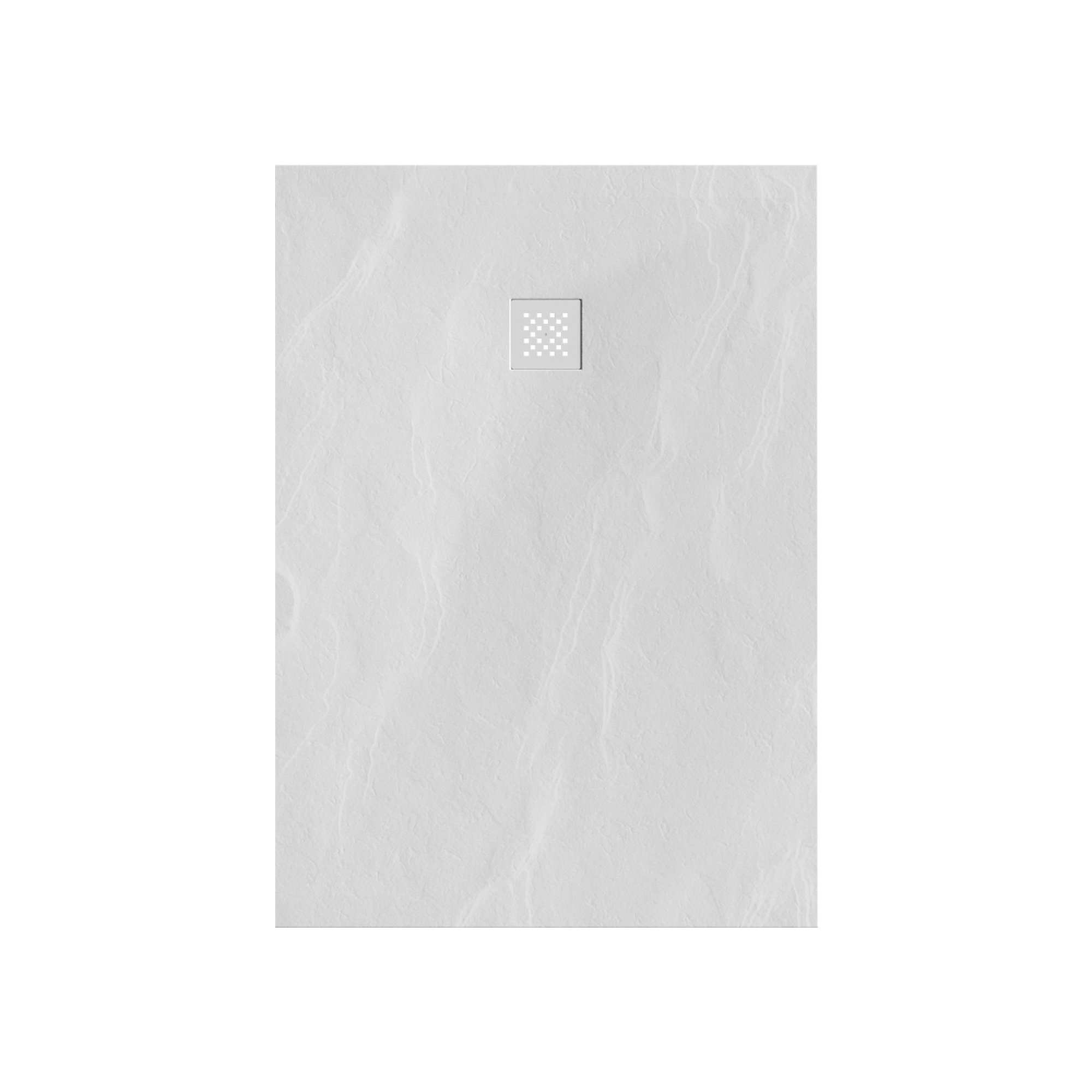 Brauer Asteroid douchebak mineraalmarmer - 140x100 cm - mat wit - DB-AS100140MW - Afbeelding 2