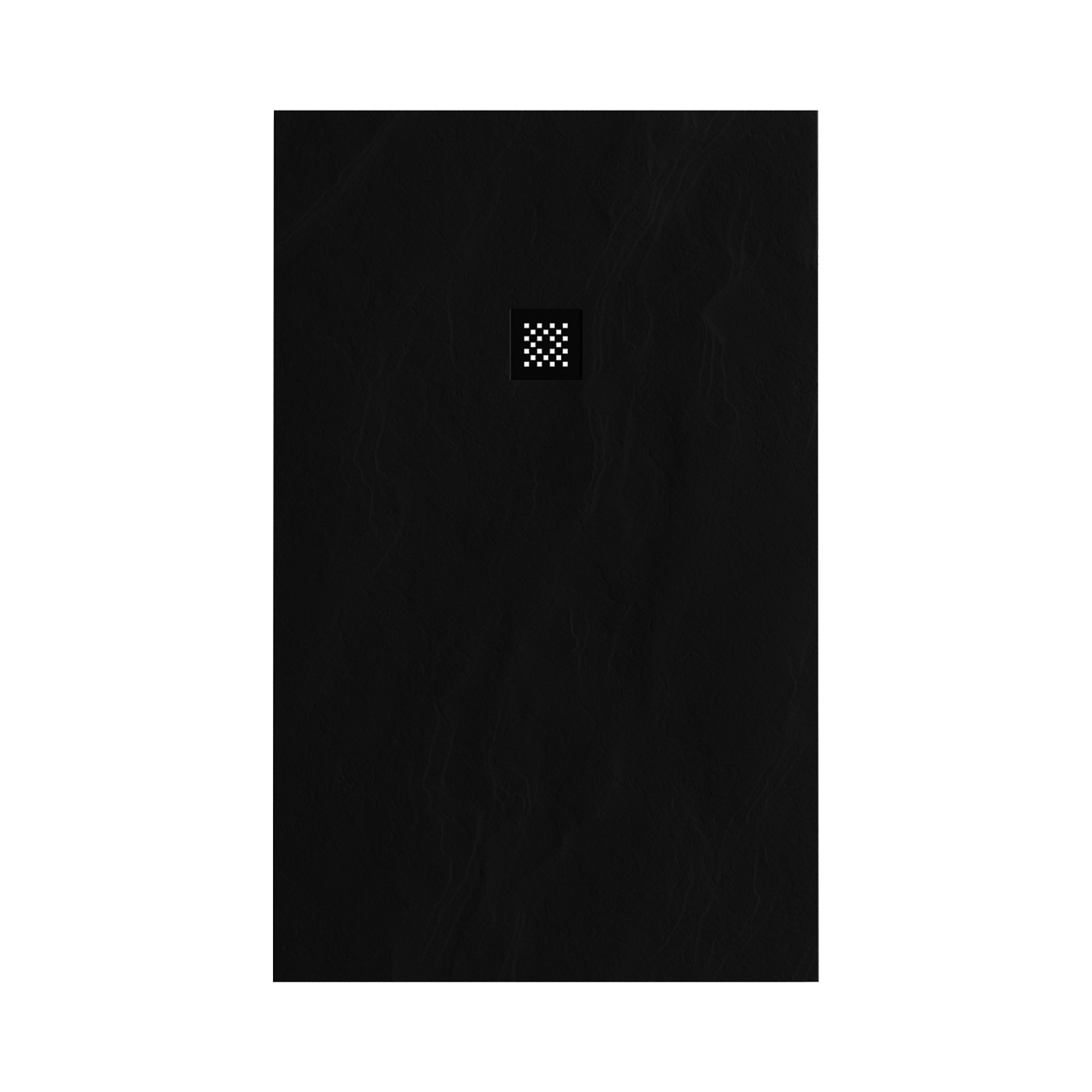 Brauer Asteroid douchebak mineraalmarmer - 160x100 cm - mat zwart - DB-AS100160MZ - Afbeelding 2
