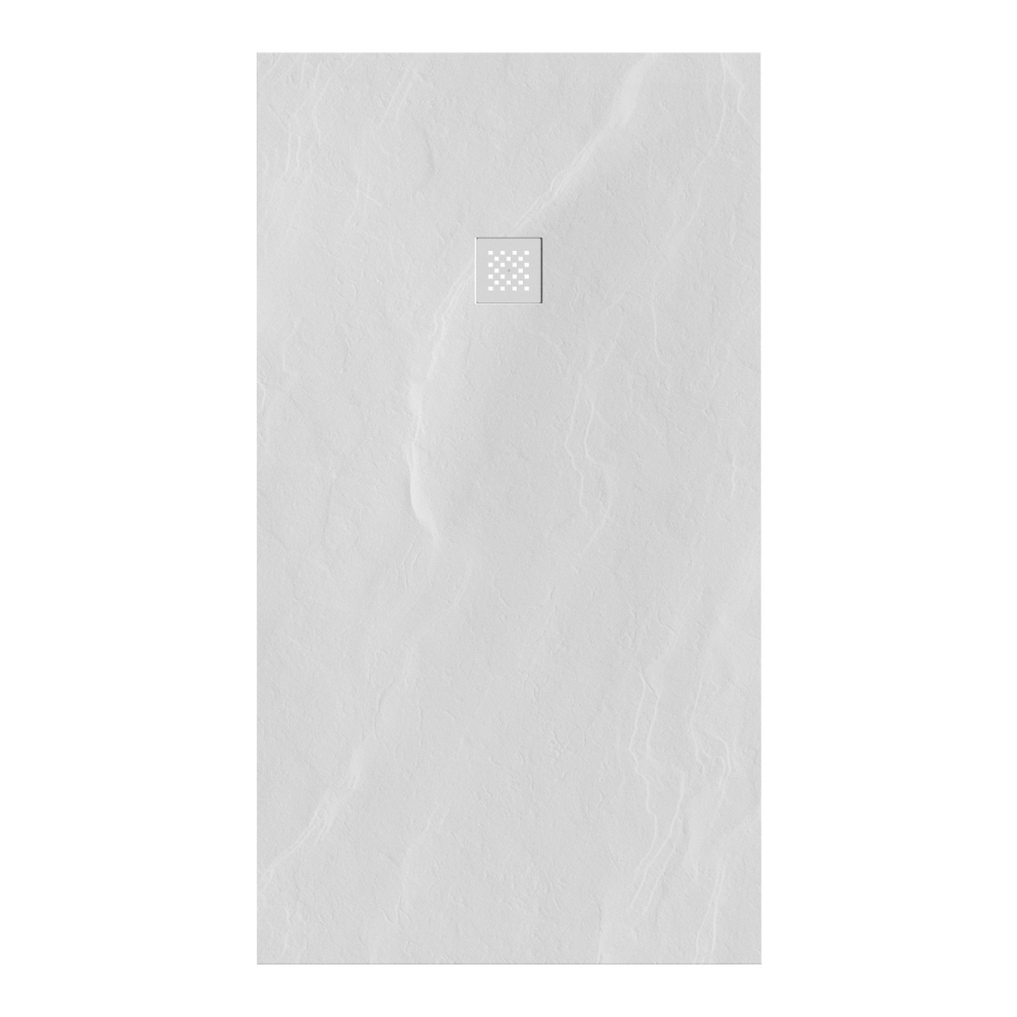 Brauer Asteroid douchebak mineraalmarmer - 180x100 cm - mat wit - DB-AS100180MW - Afbeelding 2
