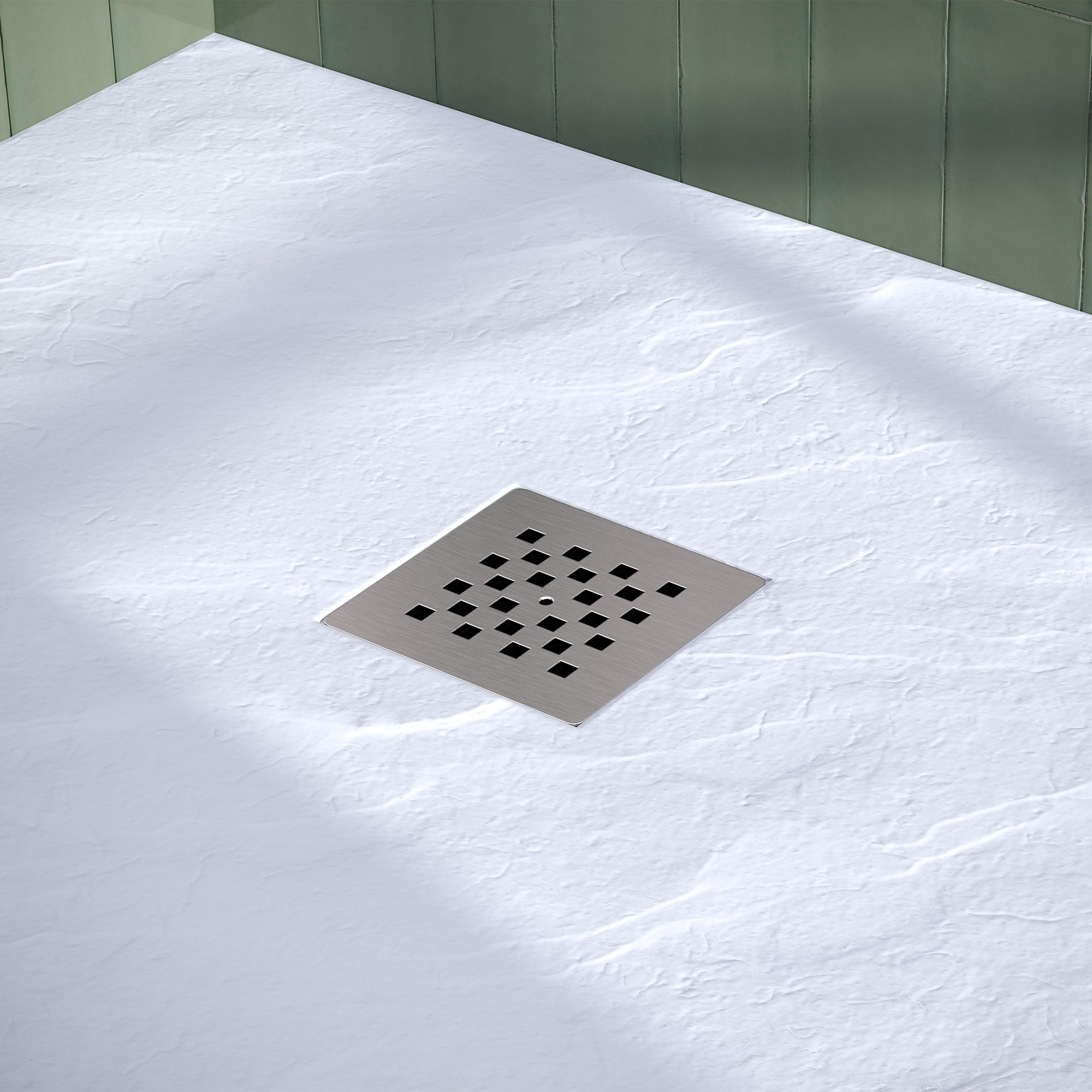 Brauer Asteroid douchebak mineraalmarmer - 120x90 cm - mat wit - DB-AS90120MW - Afbeelding 4