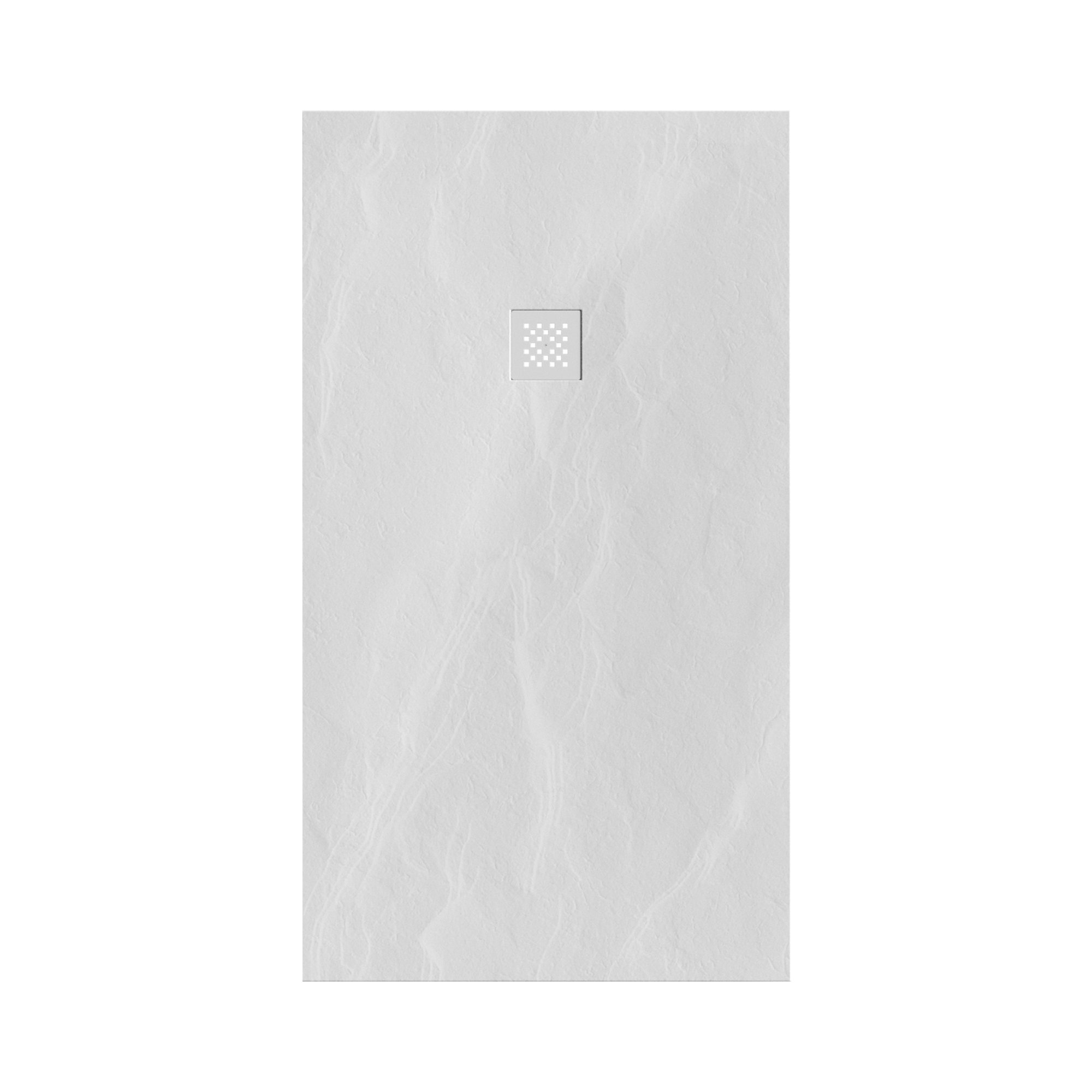 Brauer Asteroid douchebak mineraalmarmer - 160x90 cm - mat wit - DB-AS90160MW - Afbeelding 2