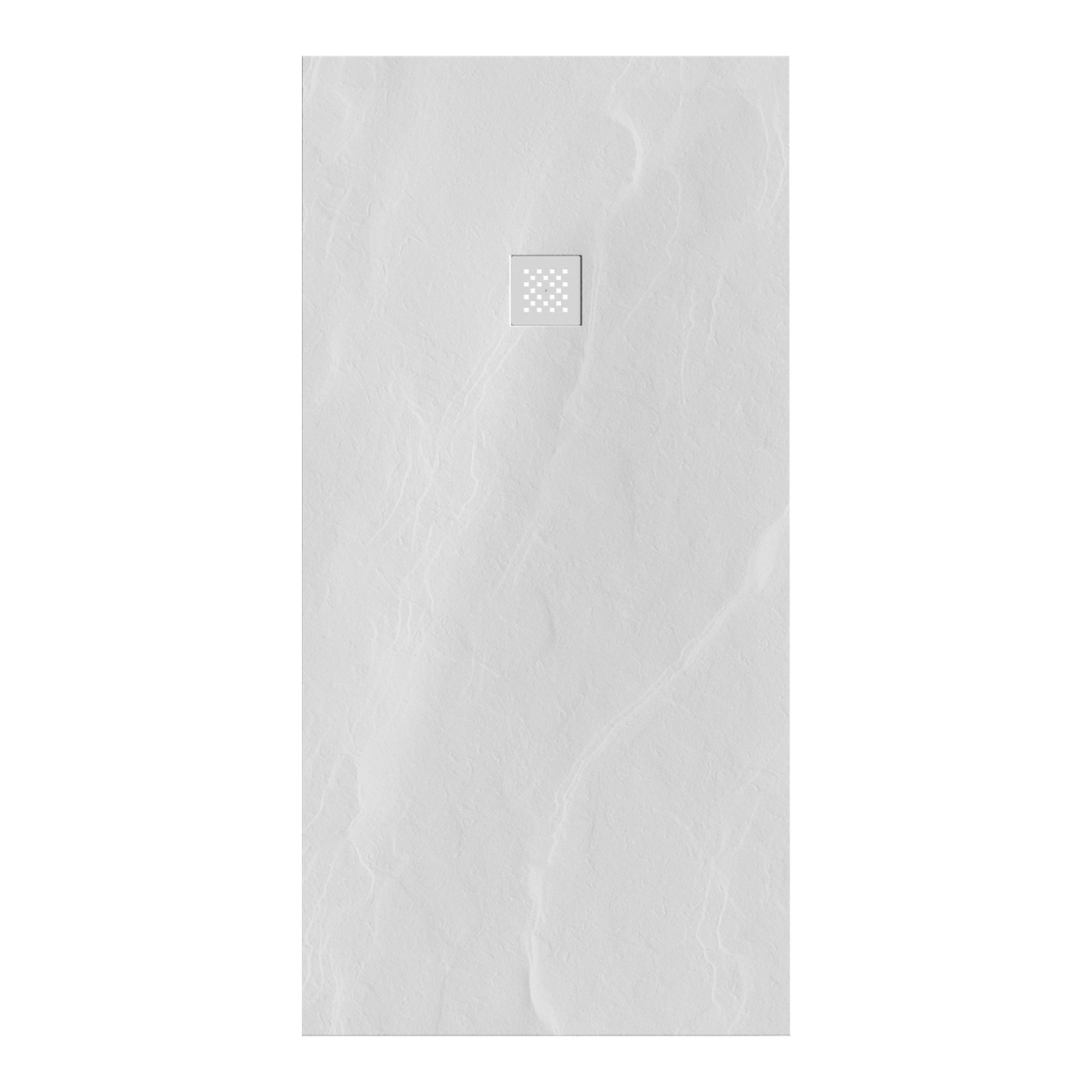 Brauer Asteroid douchebak mineraalmarmer - 180x90 cm - mat wit - DB-AS90180MW - Afbeelding 2