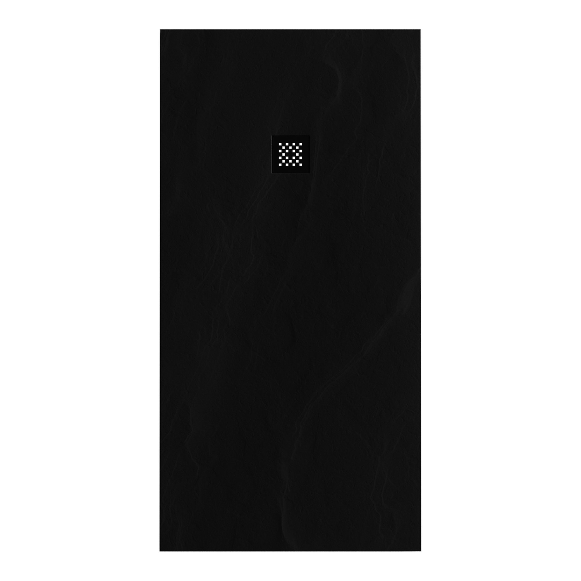 Brauer Asteroid douchebak mineraalmarmer - 180x90 cm - mat zwart - DB-AS90180MZ - Afbeelding 2