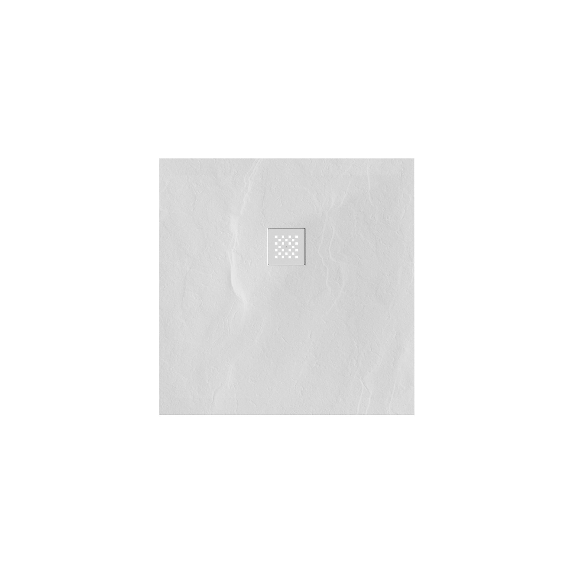 Brauer Asteroid douchebak mineraalmarmer - 90x90 cm - mat wit - DB-AS9090MW - Afbeelding 2