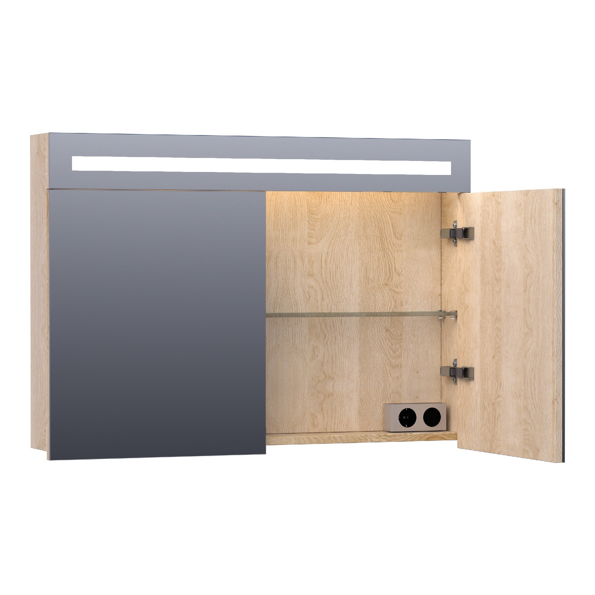 Brauer Promise Spiegelkast - 100 cm x 70 cm - Sunlit - SK-PR100SL - Afbeelding 2