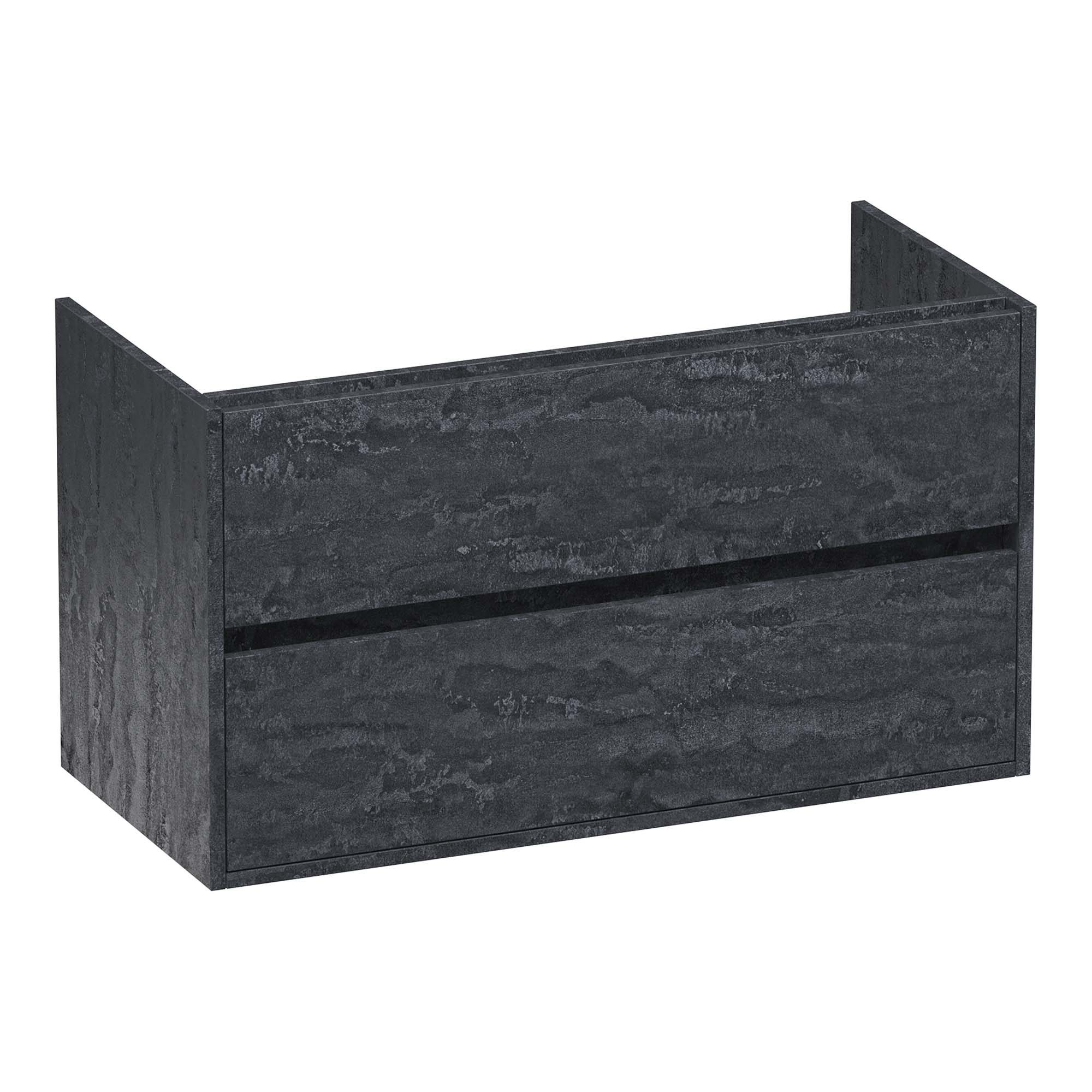 Brauer Adore onderkast 2 lades - 1 uitsparing - 99x45,5cm - MFC - damascus - OK-AR100DA