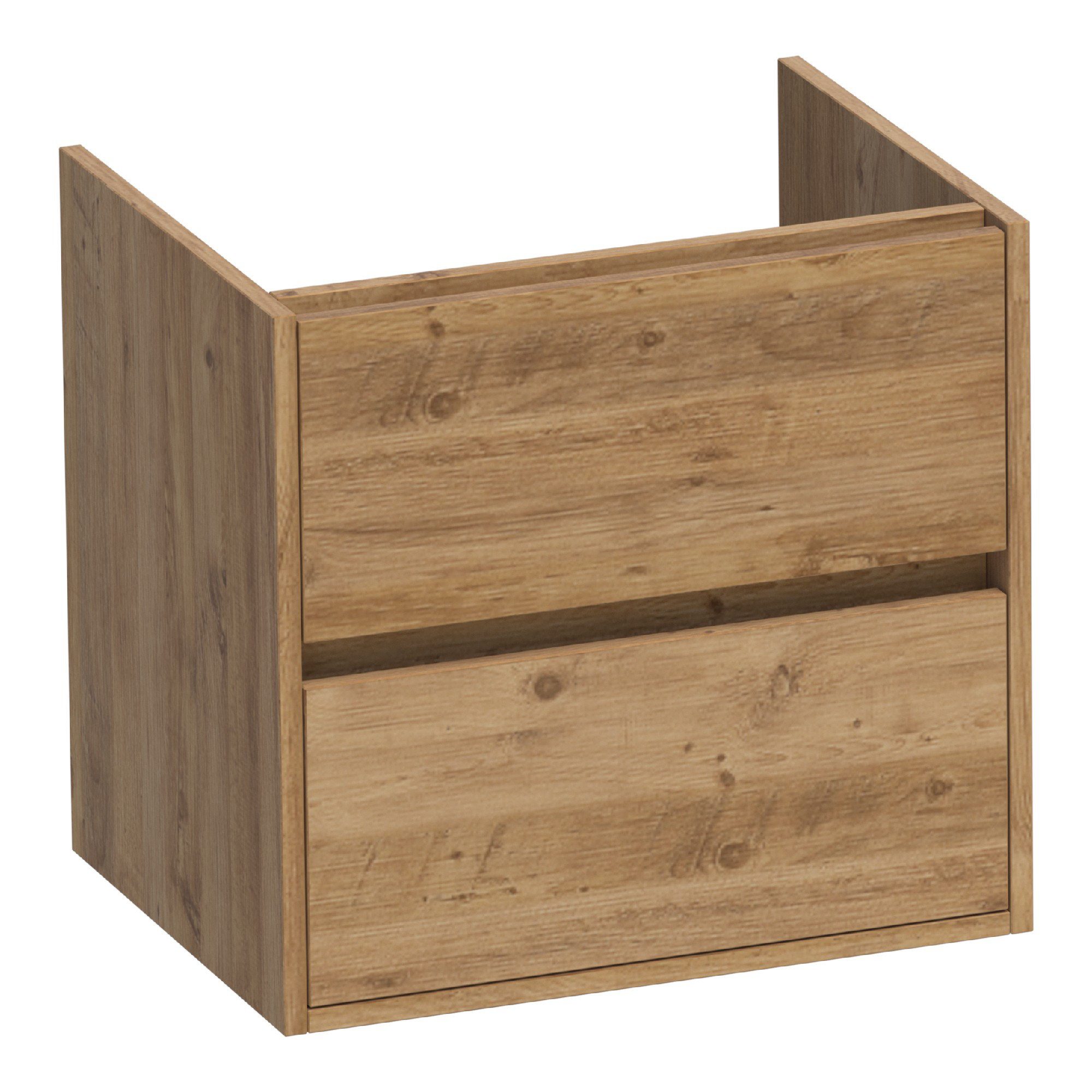 Brauer Adore onderkast 2 lades - 1 uitsparing - 59x45,5cm - MFC - chateau - OK-AR60CH
