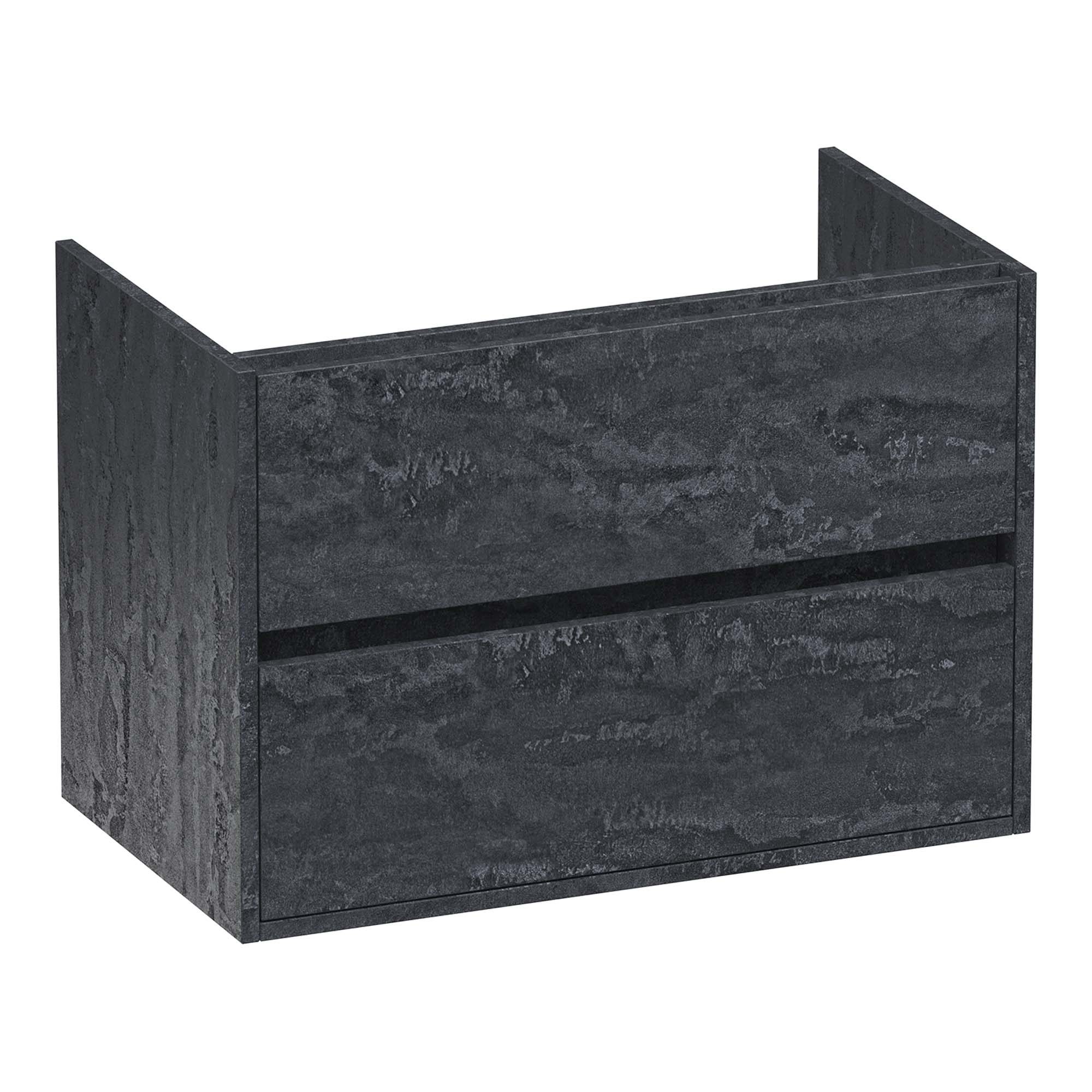 Brauer Adore onderkast 2 lades - 1 uitsparing - 80x45,5cm - MFC - damascus - OK-AR80DA