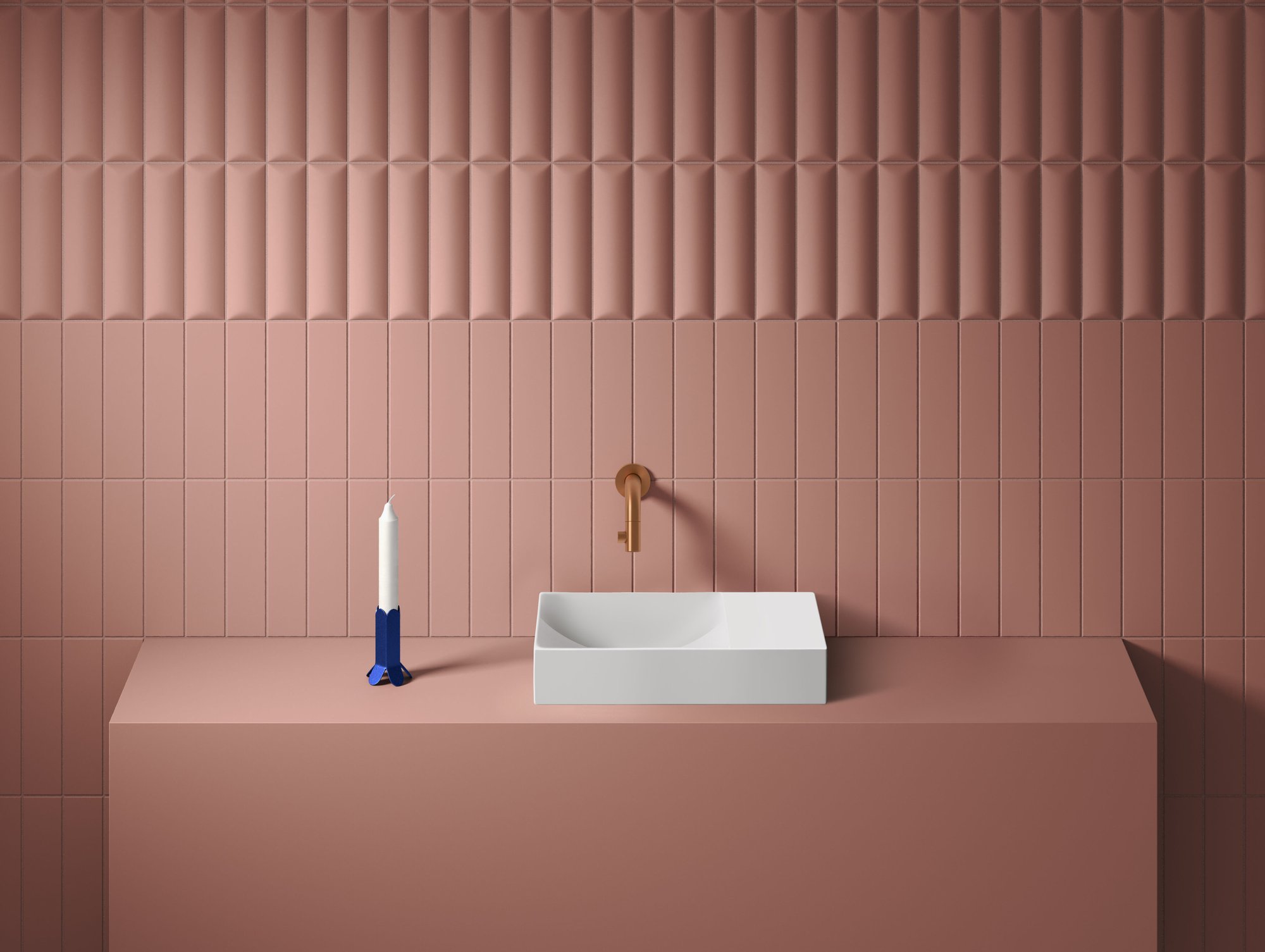 Clou Vale fontein 38x19cm keramiek - zonder kraangat rechts - mat wit - CL/03.02161.R - Afbeelding 6