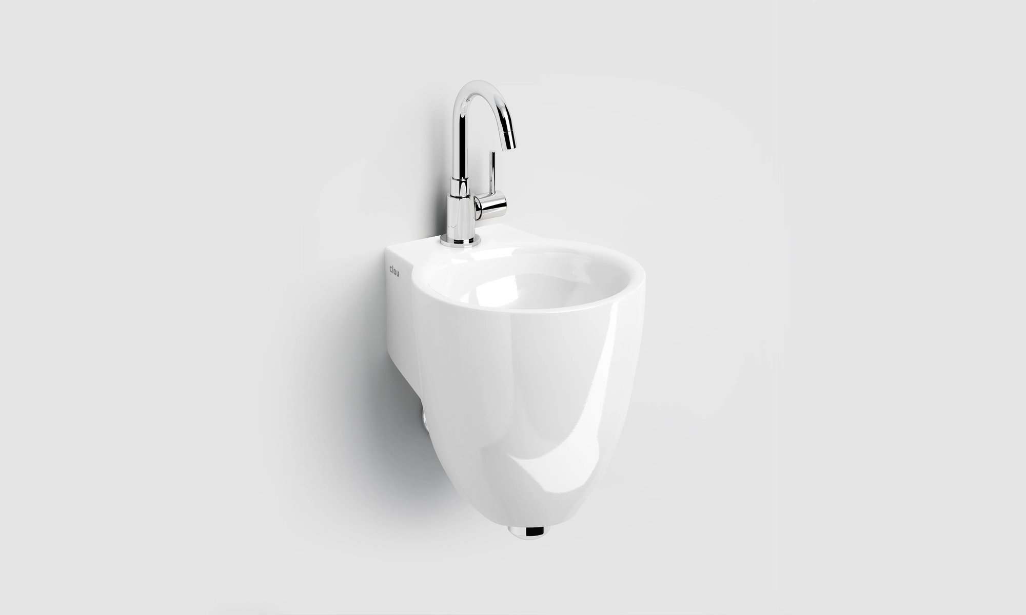 Clou Flush 6 fontein 27x31,5cm keramiek - met kraangat - glans wit - CL/03.03060 - Afbeelding 3