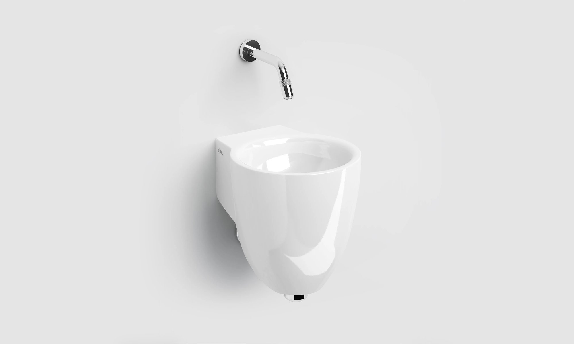 Clou Flush 6 fontein 27x31,5cm keramiek - zonder kraangat - glans wit - CL/03.03061 - Afbeelding 3