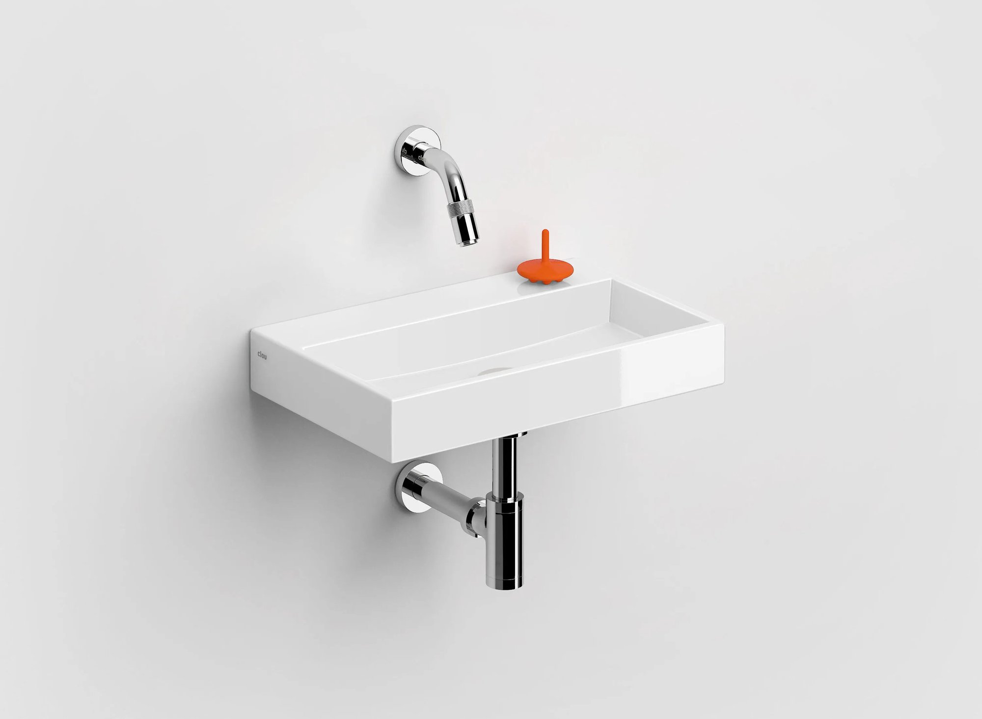 Clou Mini Wash Me fontein 38x24cm keramiek - zonder kraangat - glans wit - CL/03.03131 - Afbeelding 2