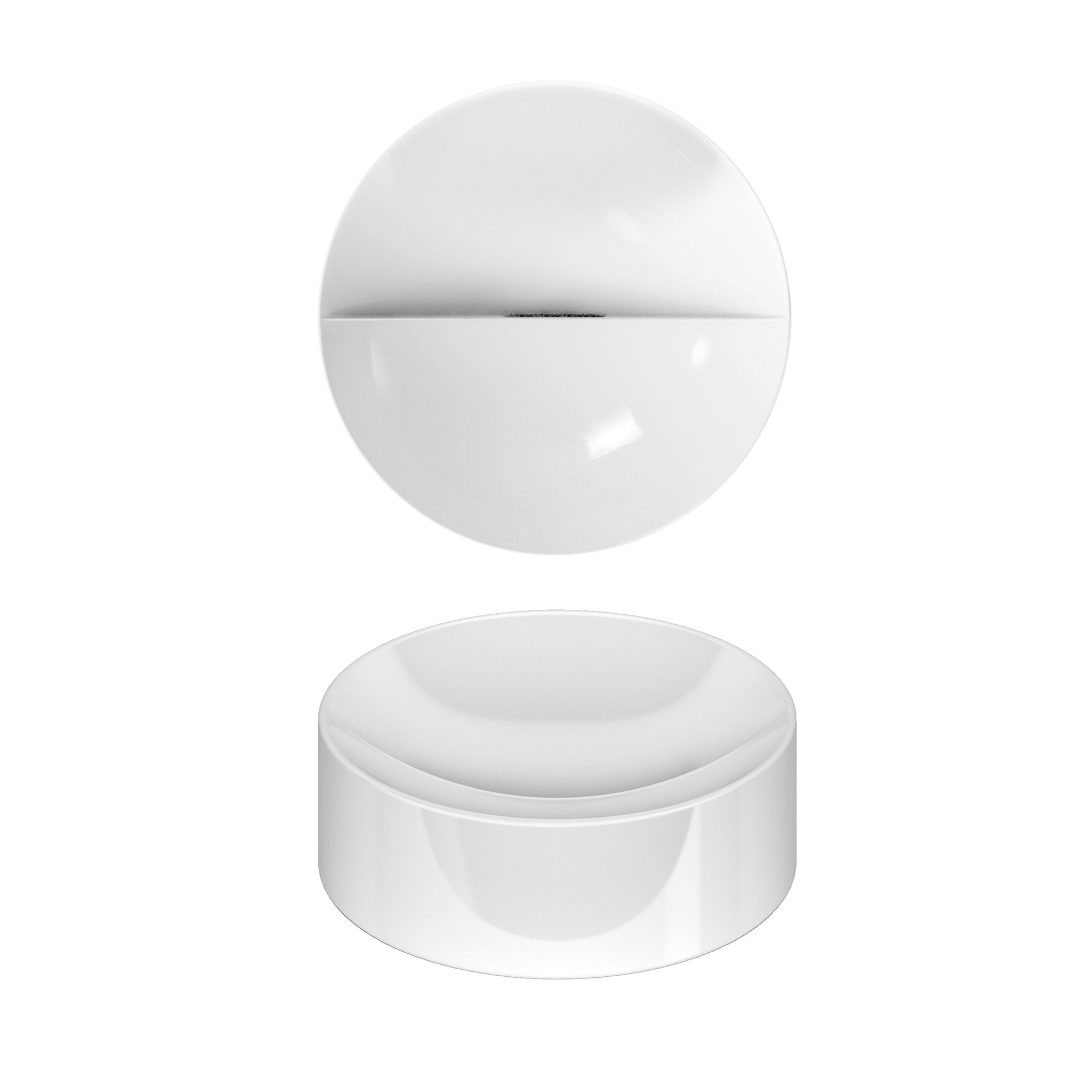 Clou Vale opzetfontein 22cm rond keramiek - glans wit - CL/03.03164 - Afbeelding 2