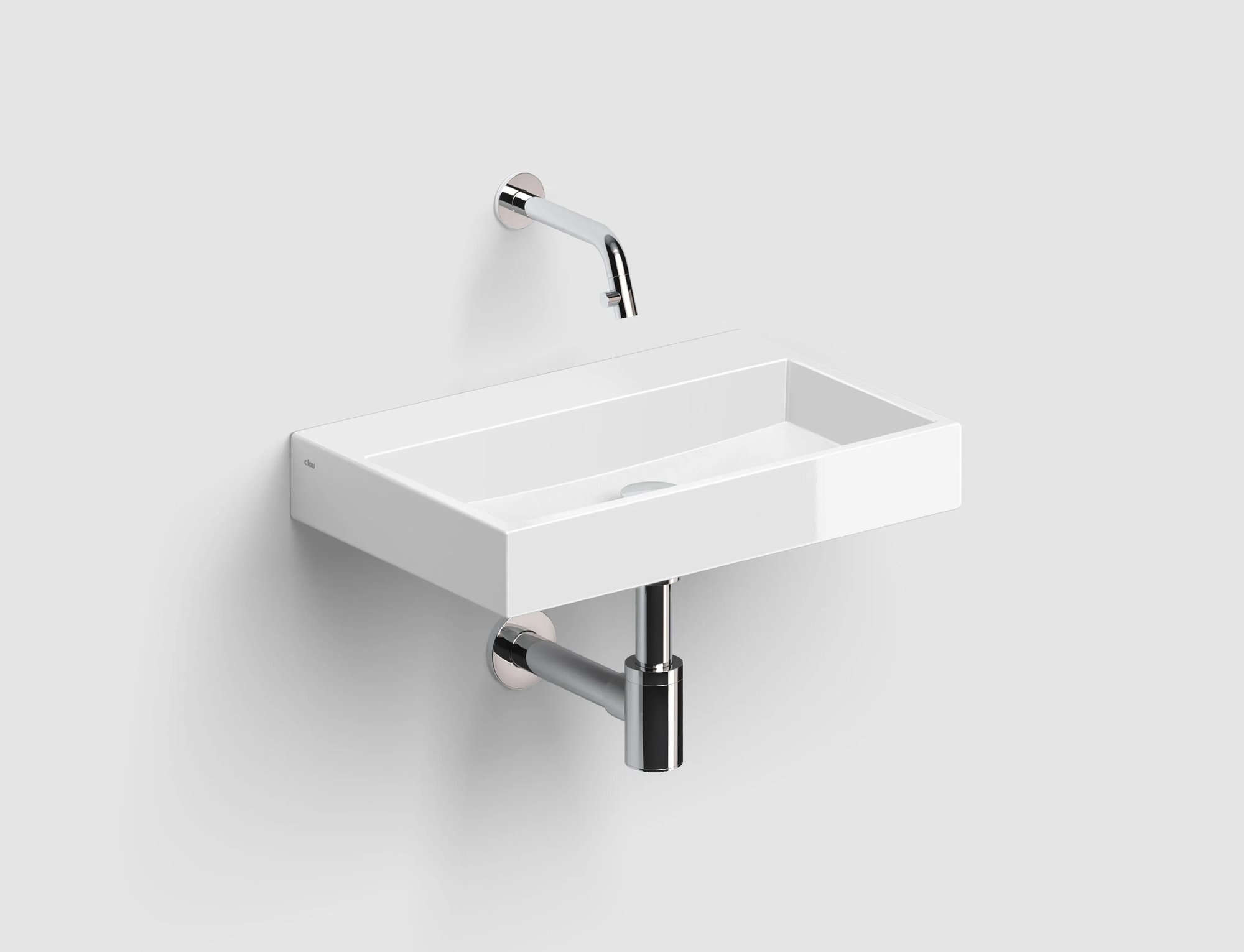 Clou Mini Wash Me Plus fontein 48x32cm keramiek - zonder kraangat - glans wit - CL/03.03231 - Afbeelding 2