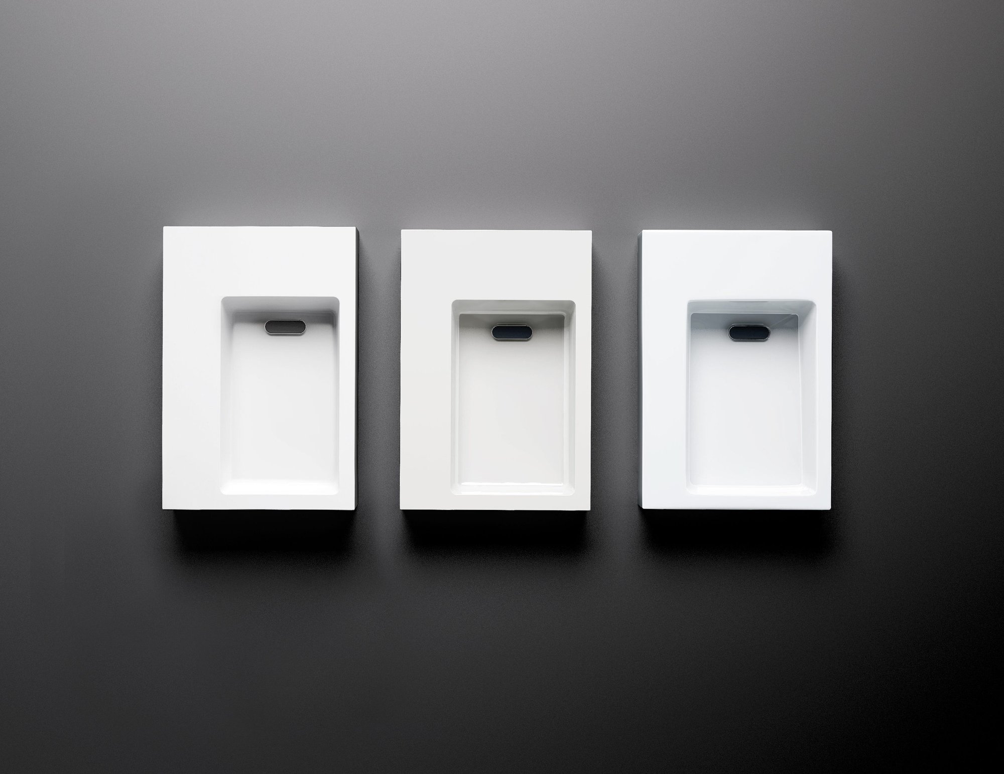 Clou Flush 2 fontein 36x24,5cm mineraalmarmer - voorbewerkt kraangat - glans wit - CL/03.08021 - Afbeelding 5