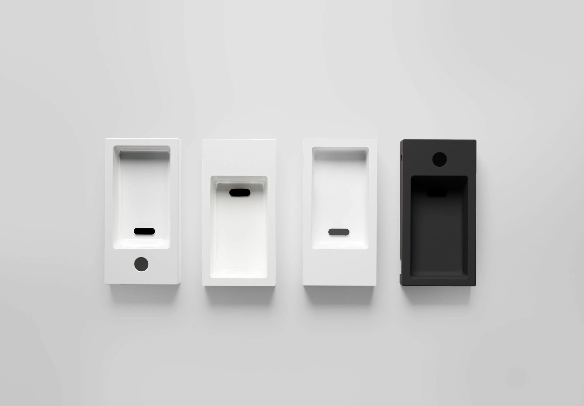 Clou Flush 3 fontein 36x18cm mineraalmarmer - voorbewerkt kraangat - rechts - met handdoekhouder - CL/03.08031.02 - Afbeelding 6