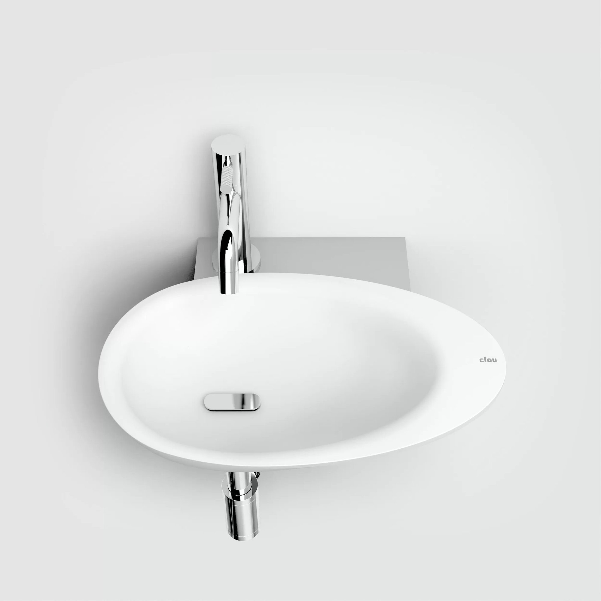 Clou First fonteinkom 36x22cm aluite - mat wit - CL/03.10021 - Afbeelding 4