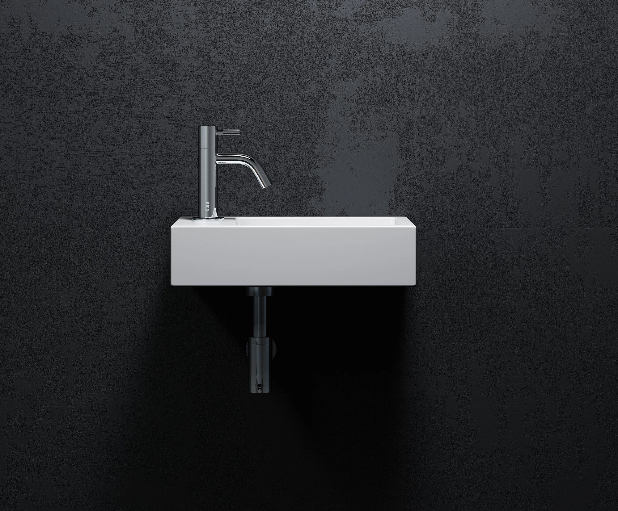 Clou Flush 3 fontein 36x18cm aluite - voorbewerkt kraangat - links - CL/03.13032 - Afbeelding 4