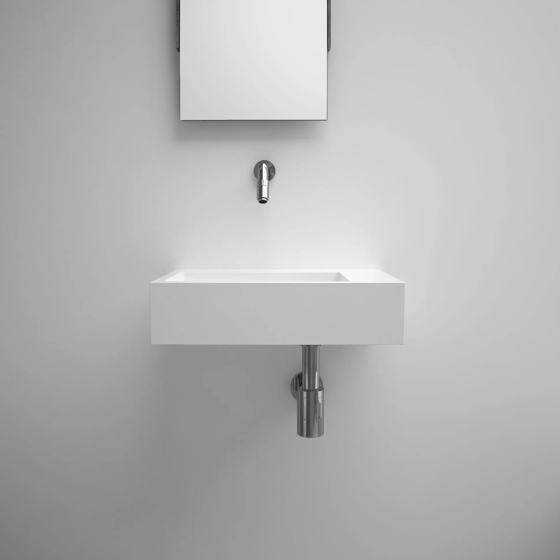 Clou Flush 2 Plus fontein 42,5x29cm aluite - voorbewerkt kraangat - mat wit - CL/03.13221 - Afbeelding 4