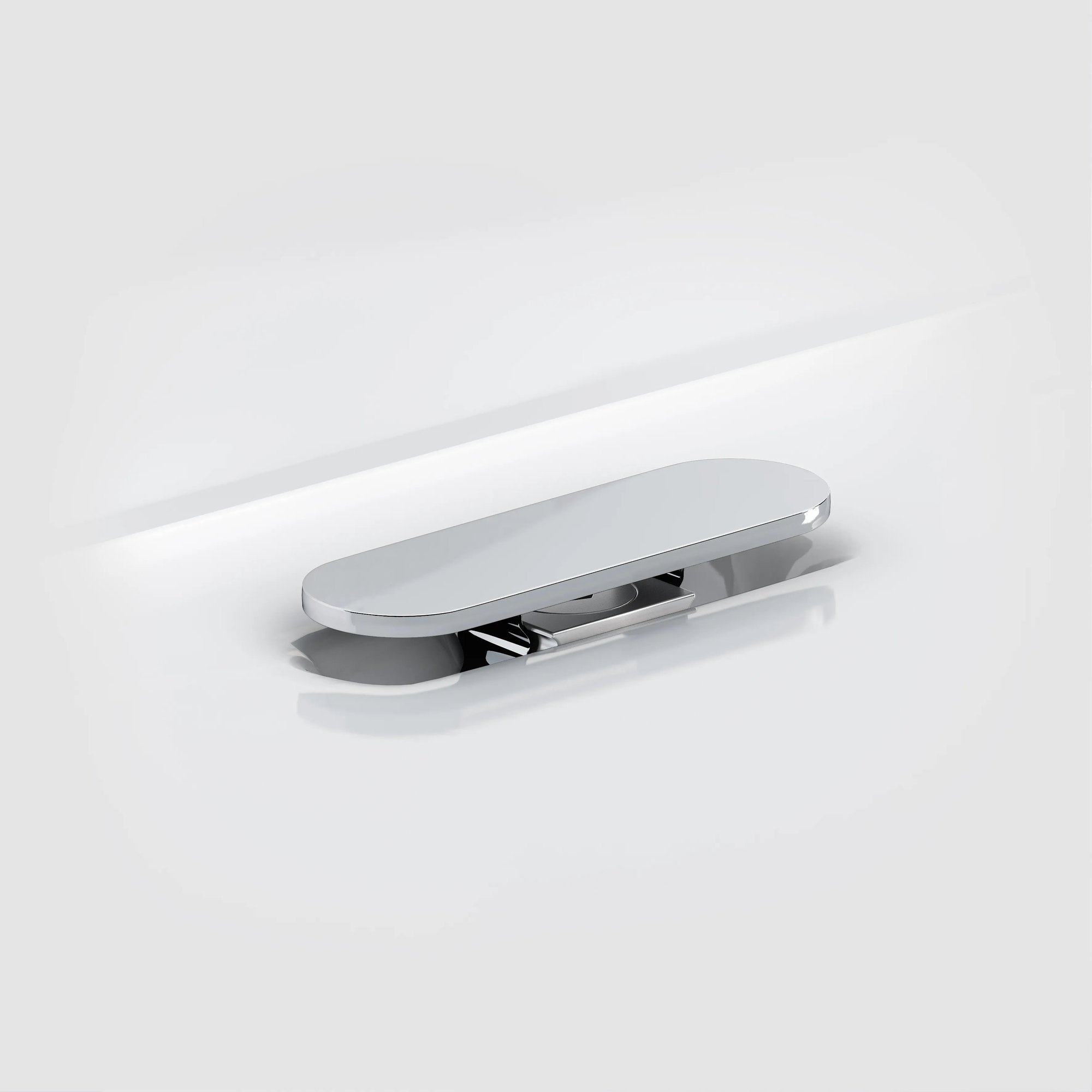 Clou New Flush 2 fontein 35,5x24,5cm aluite - voorbewerkt kraangat - mat wit - met afvoerplaat - CL/03.13420.02 - Afbeelding 5