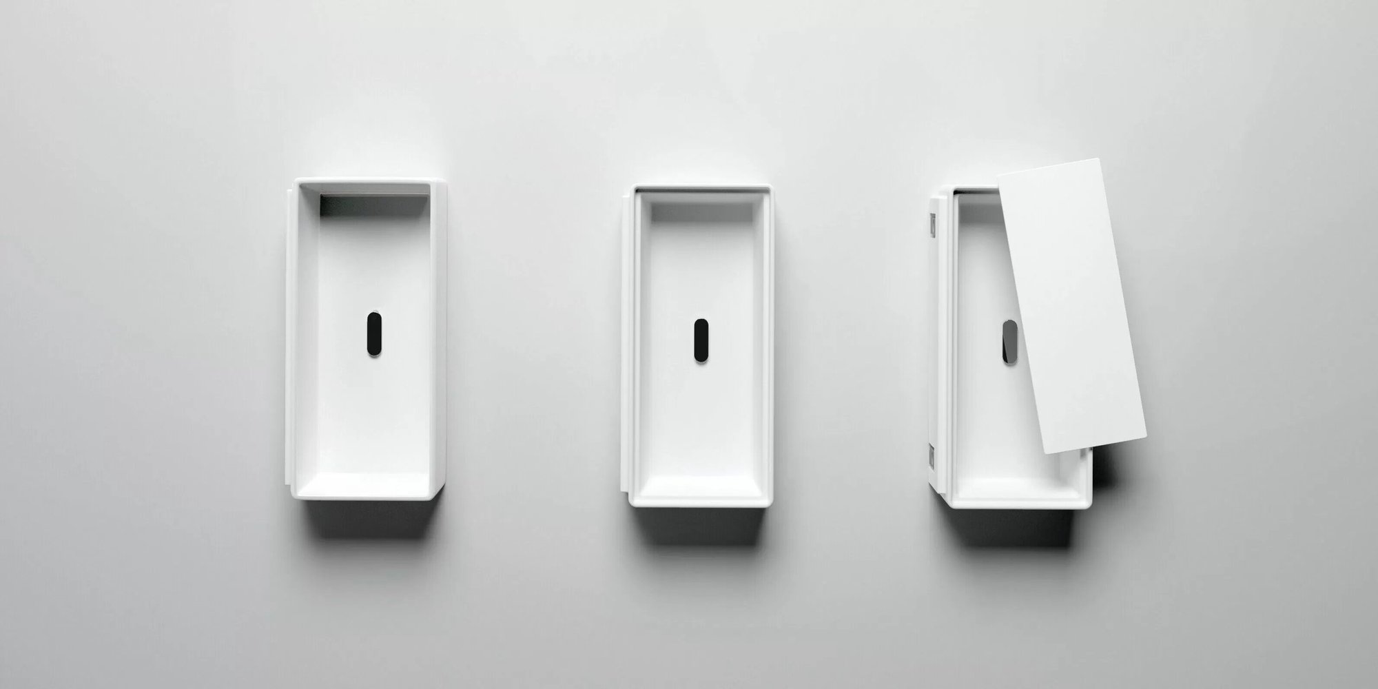 Clou New Flush 3.1 fontein 38x18cm aluite zonder kraangat - mat wit - met afvoerplaat - CL/03.13431.02 - Afbeelding 4
