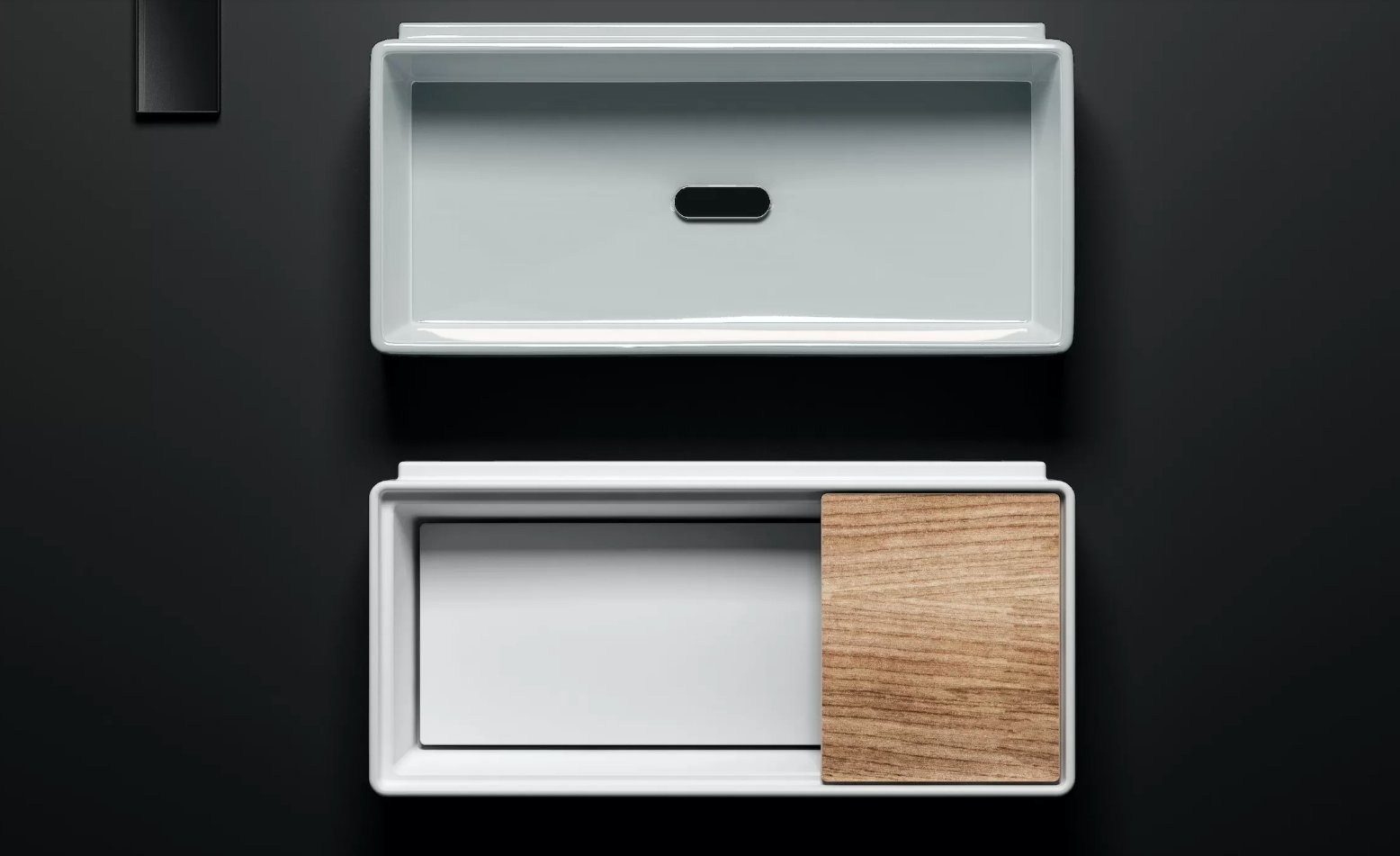 Clou New Flush 3.1 fontein 38x18cm aluite zonder kraangat - mat wit - met afvoerplaat - CL/03.13431.02 - Afbeelding 8