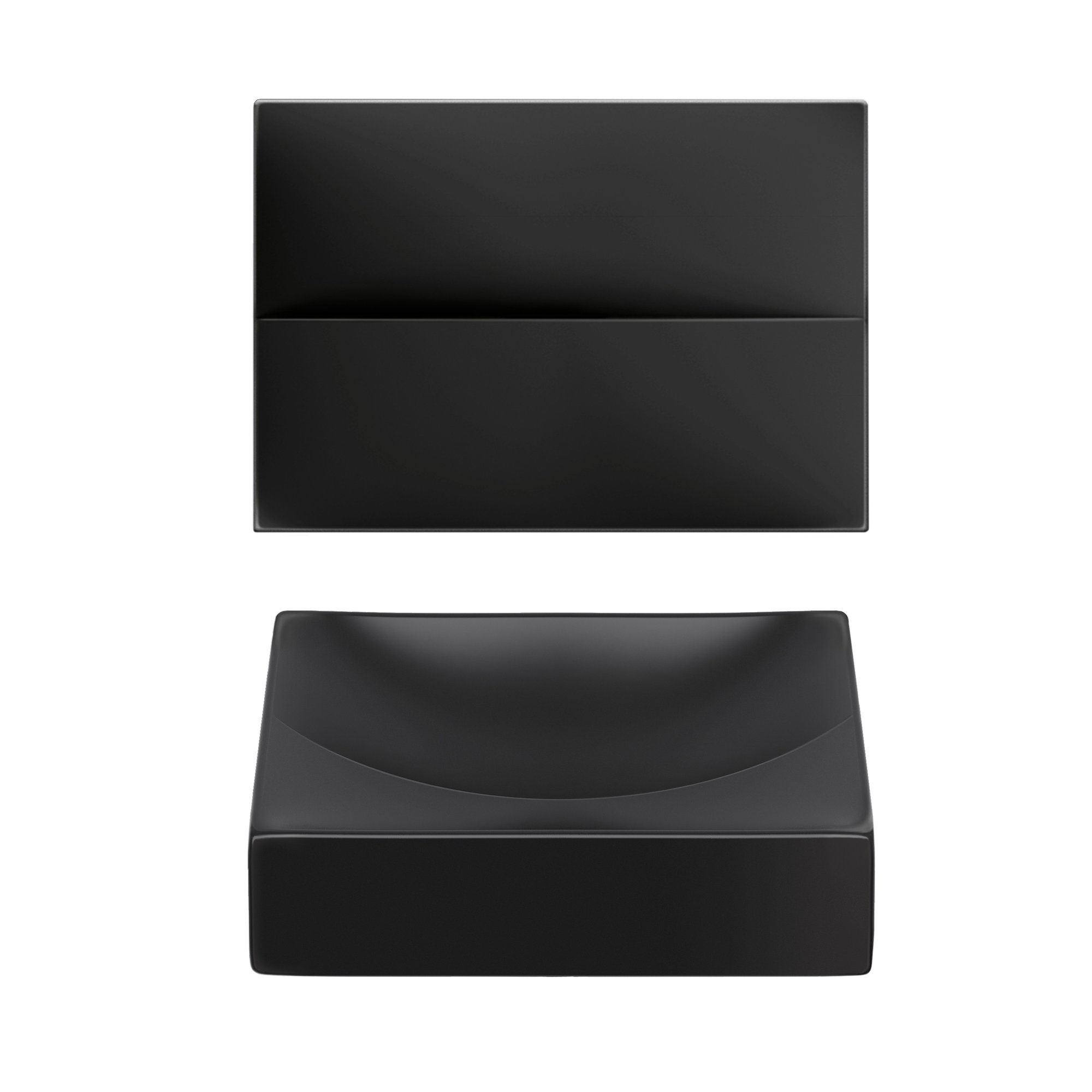 Clou Vale fontein 28x19cm keramiek - zonder kraangat - mat zwart - CL/03.30160 - Afbeelding 2