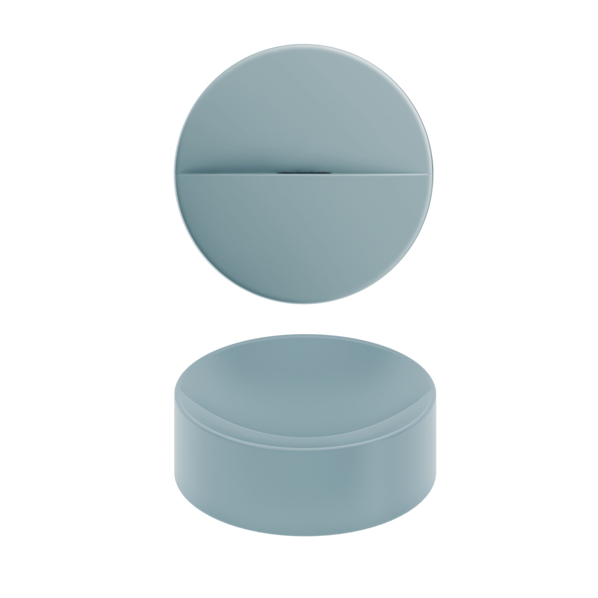Clou Vale opzetfontein 22cm rond keramiek - mat blauw - CL/03.38164 - Afbeelding 2