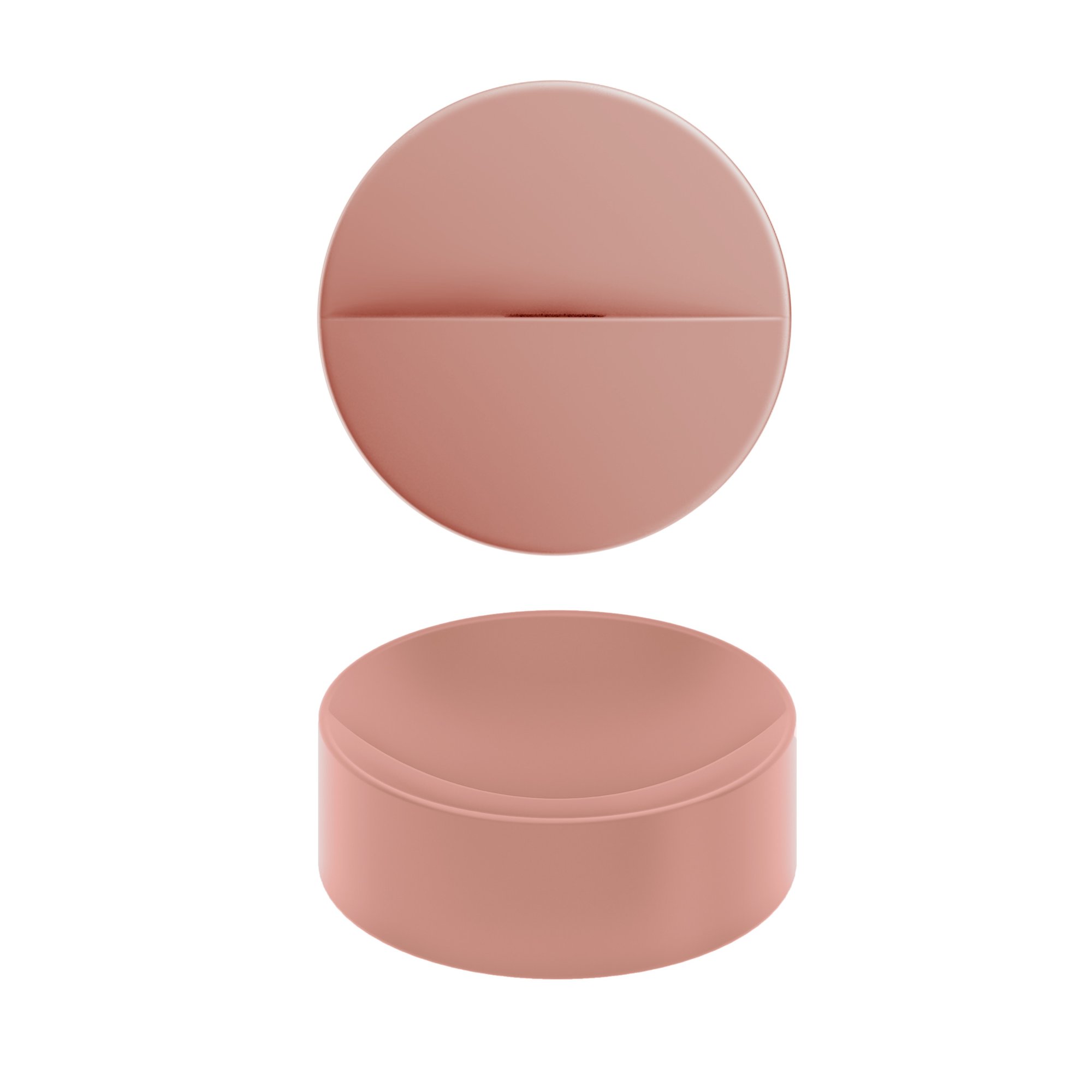 Clou Vale opzetfontein 22cm rond keramiek - mat roze - CL/03.40164 - Afbeelding 2
