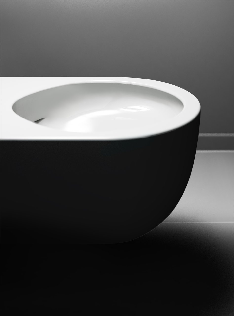 Clou Hammock hangtoilet 56cm Rimless glans wit met zitting - CL/04.01060 - Afbeelding 4