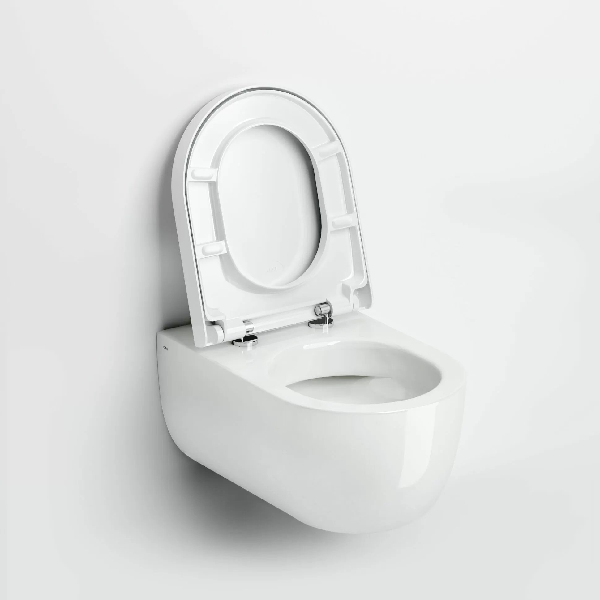 Clou Hammock hangtoilet 56cm Rimless glans wit met zitting - CL/04.01060 - Afbeelding 6
