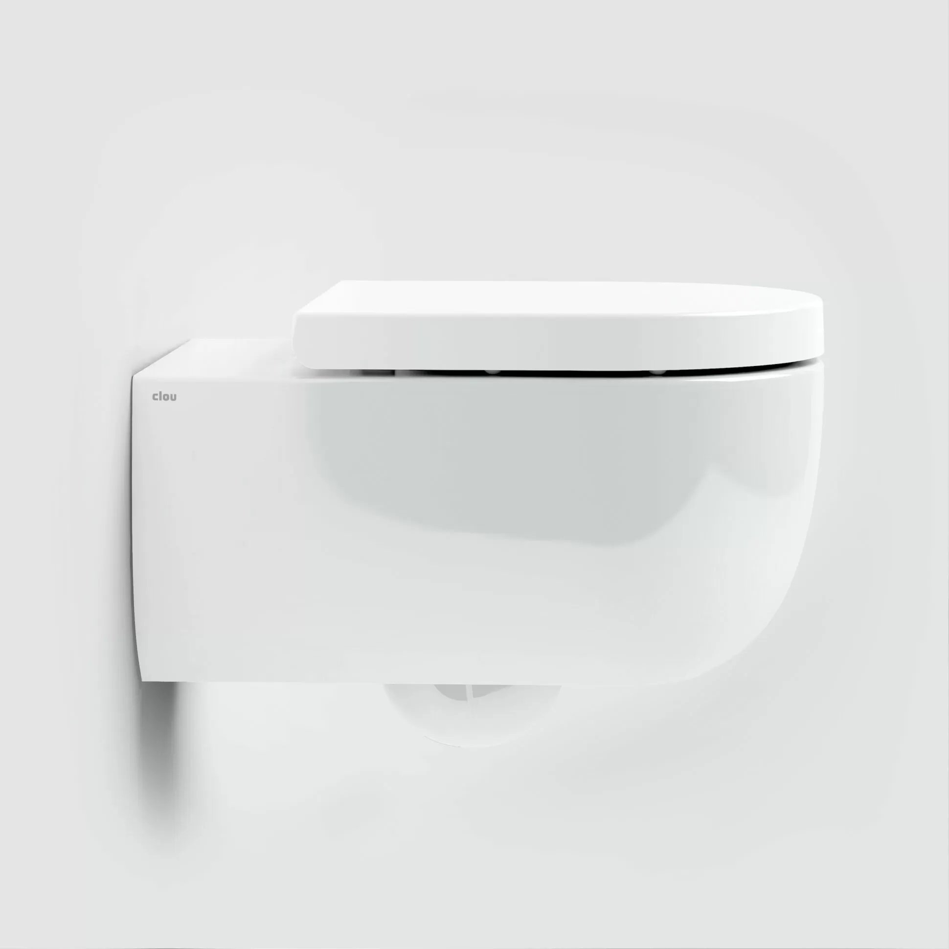 Clou Hammock hangtoilet 56cm Rimless glans wit met zitting - CL/04.01060 - Afbeelding 7