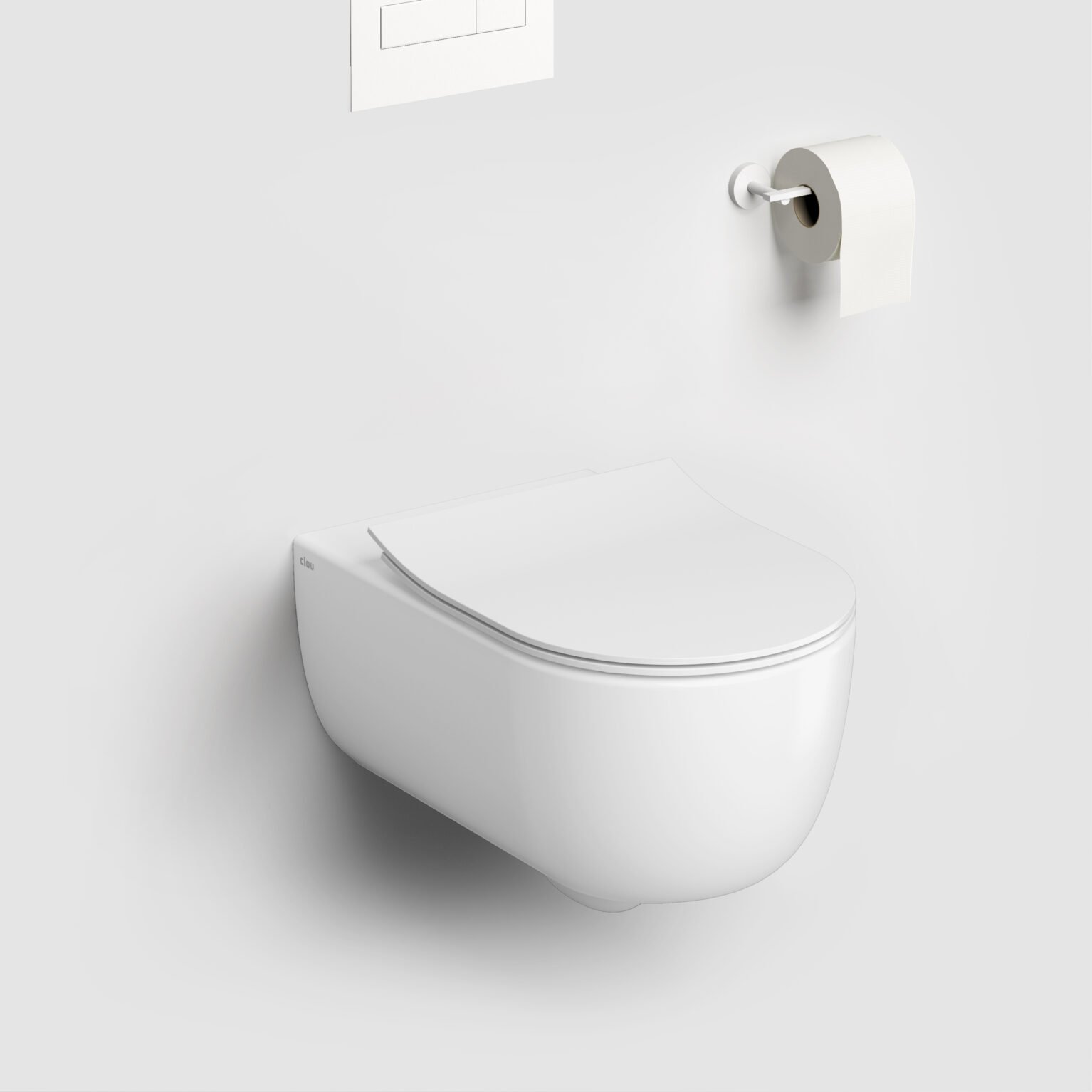 Clou Hammock hangtoilet 56cm Rimless met dunne zitting mat wit - CL/04.01161.20 - Afbeelding 2