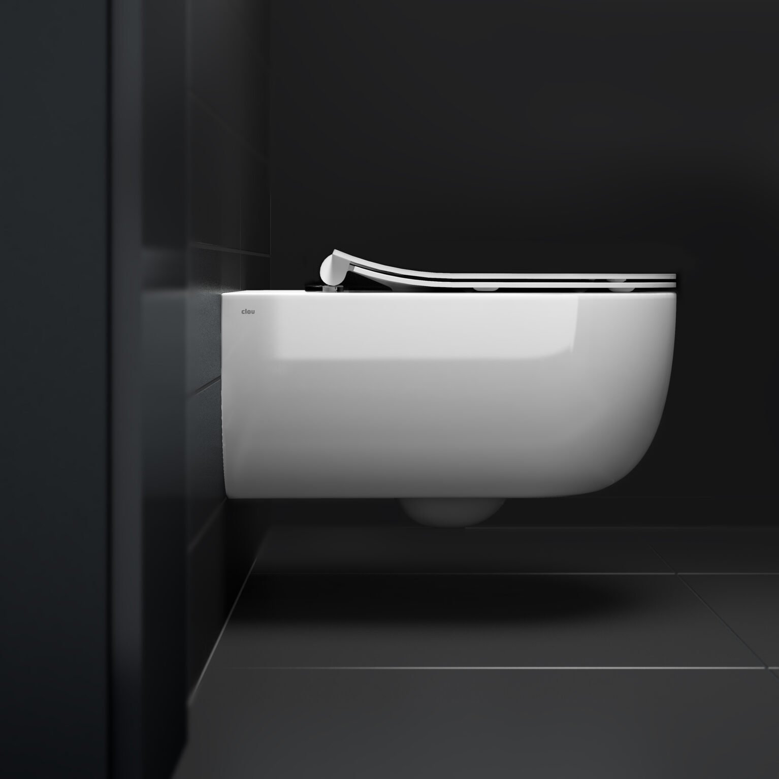 Clou Hammock hangtoilet 56cm Rimless met dunne zitting glans wit - CL/04.01061 - Afbeelding 2